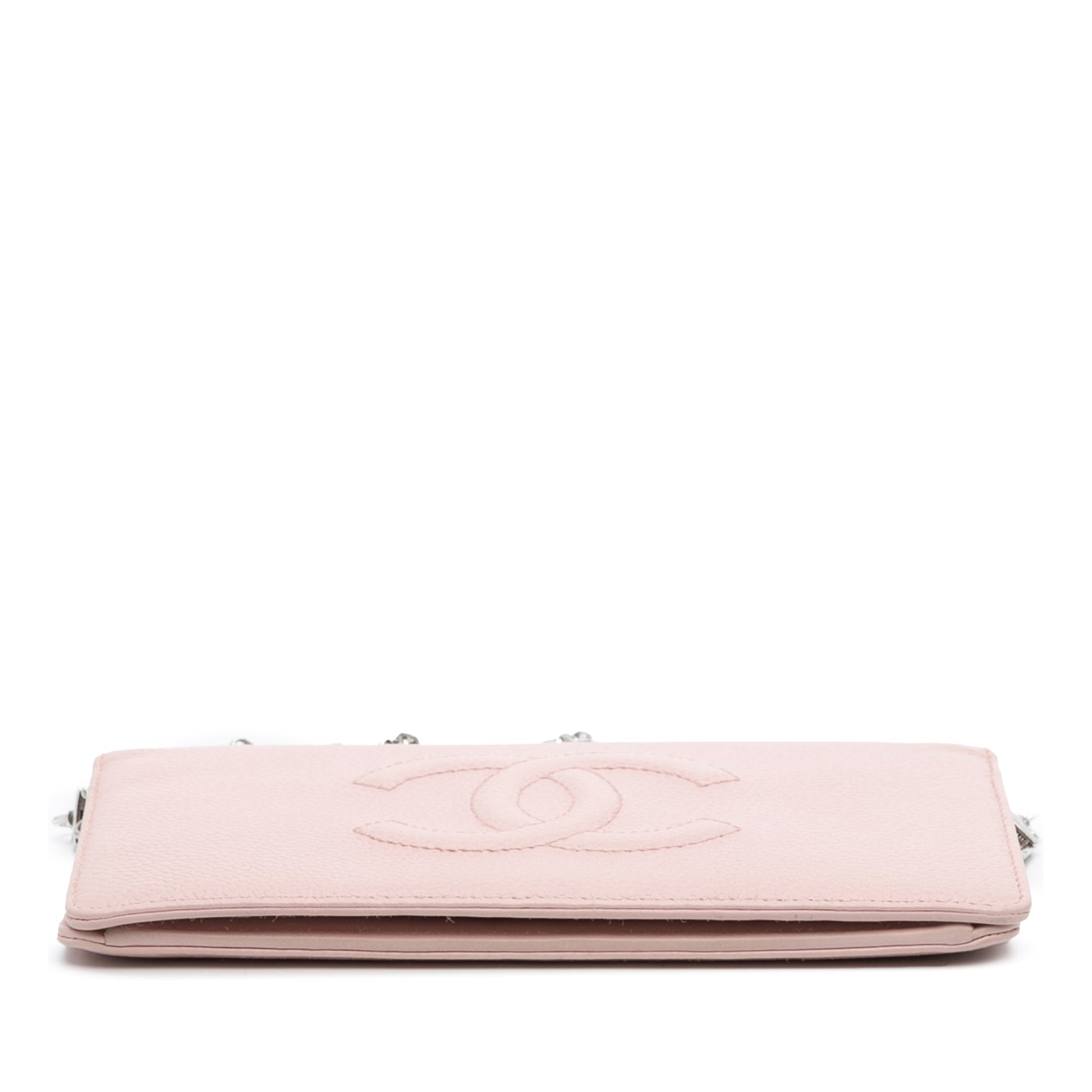Chanel CC Caviar Wallet On Chain