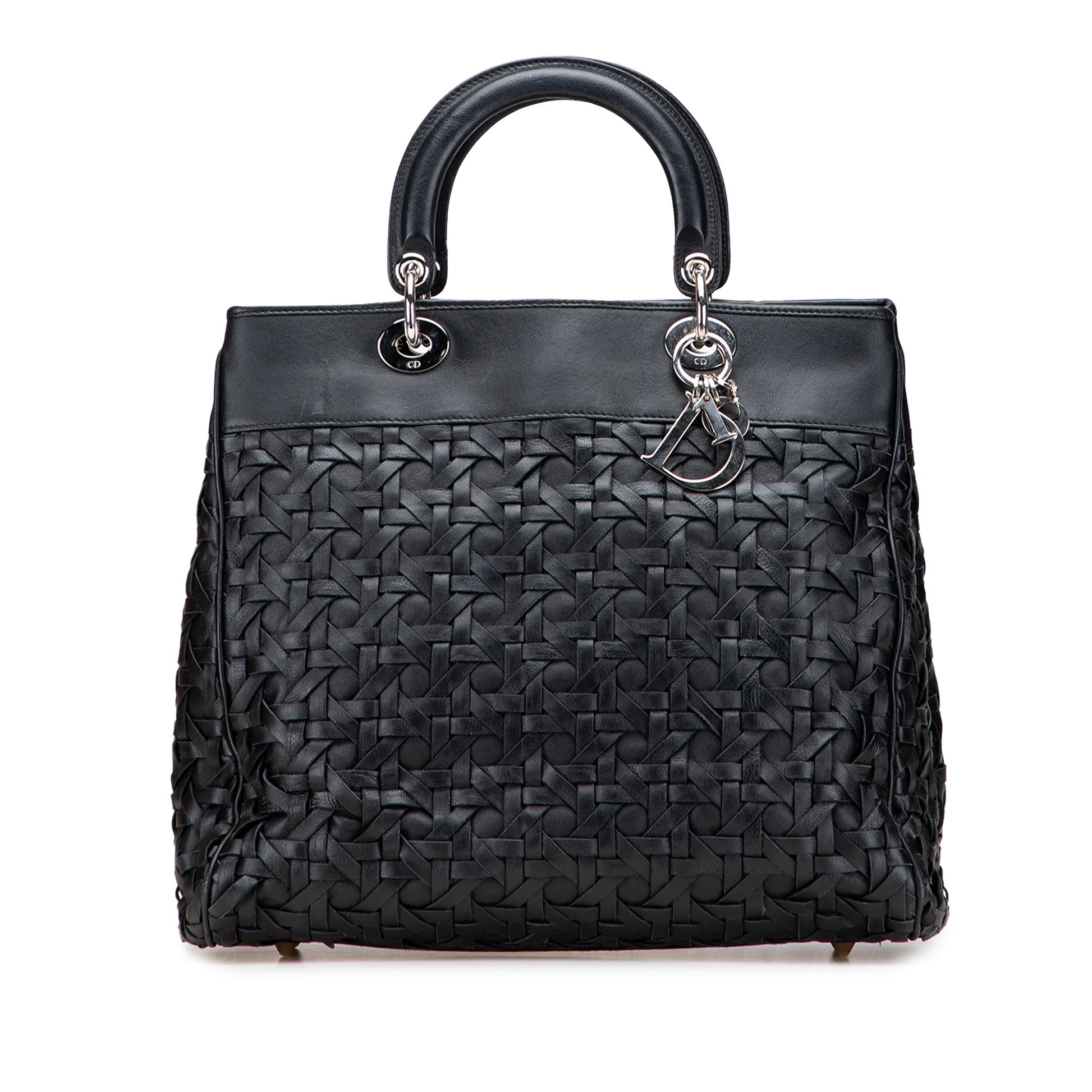 Dior Woven Lambskin Lady Dior Avenue Tote