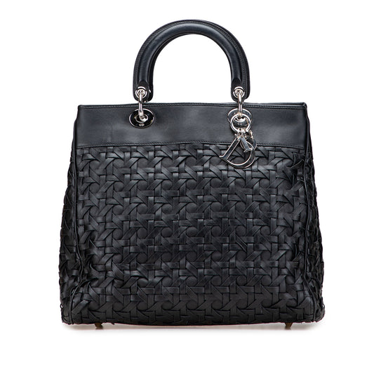 Dior Woven Lambskin Lady Dior Avenue Tote