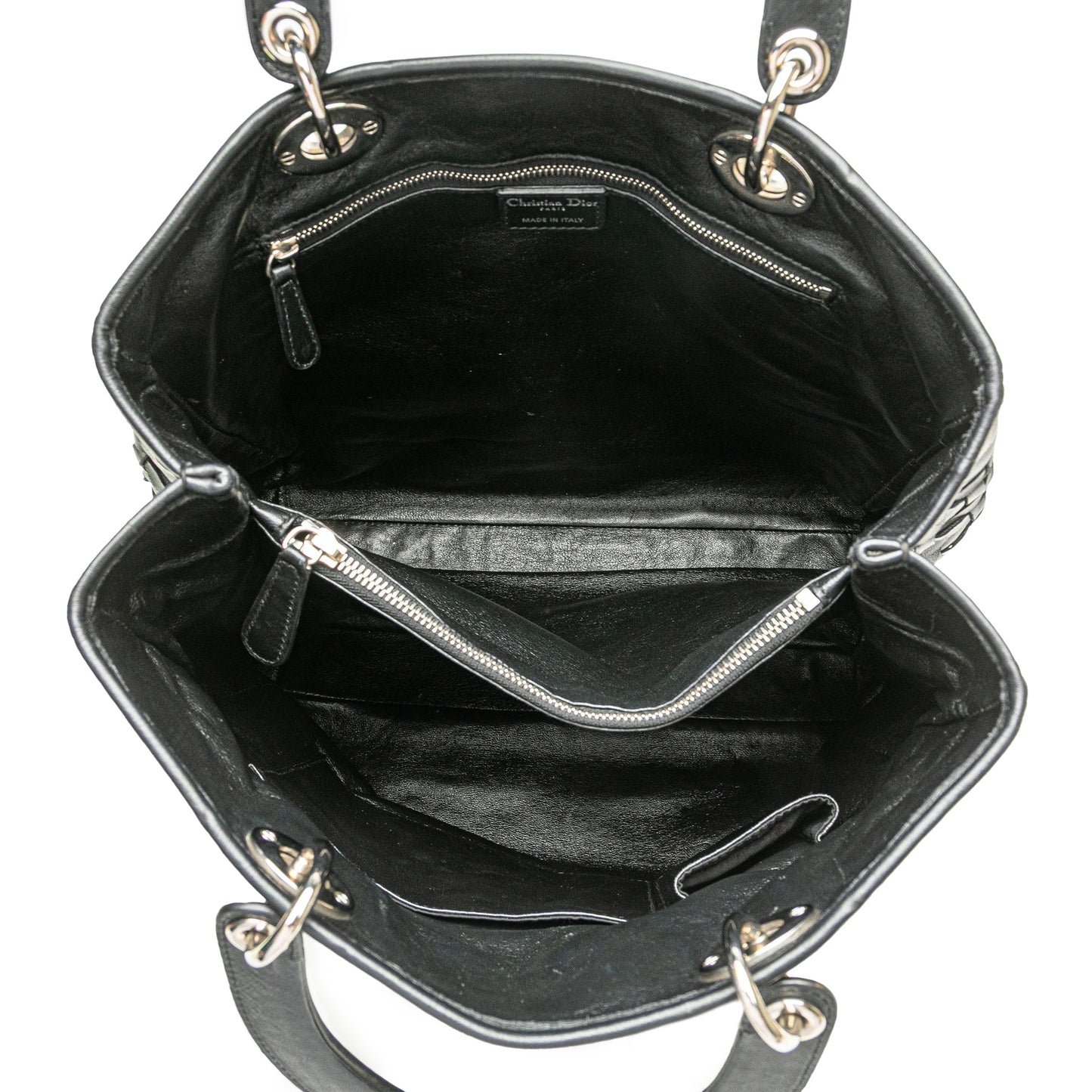 Dior Woven Lambskin Lady Dior Avenue Tote