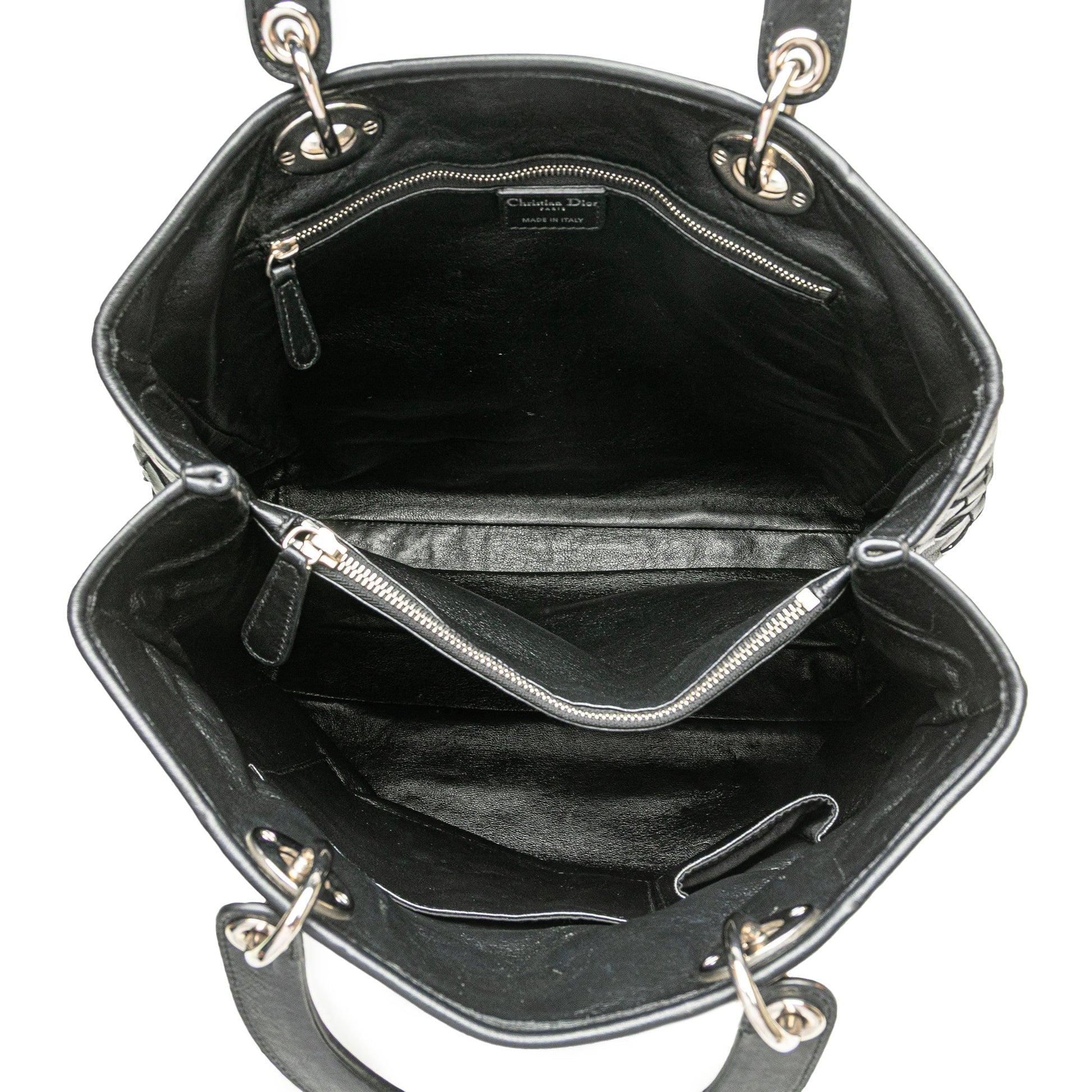 Dior Woven Lambskin Lady Dior Avenue Tote