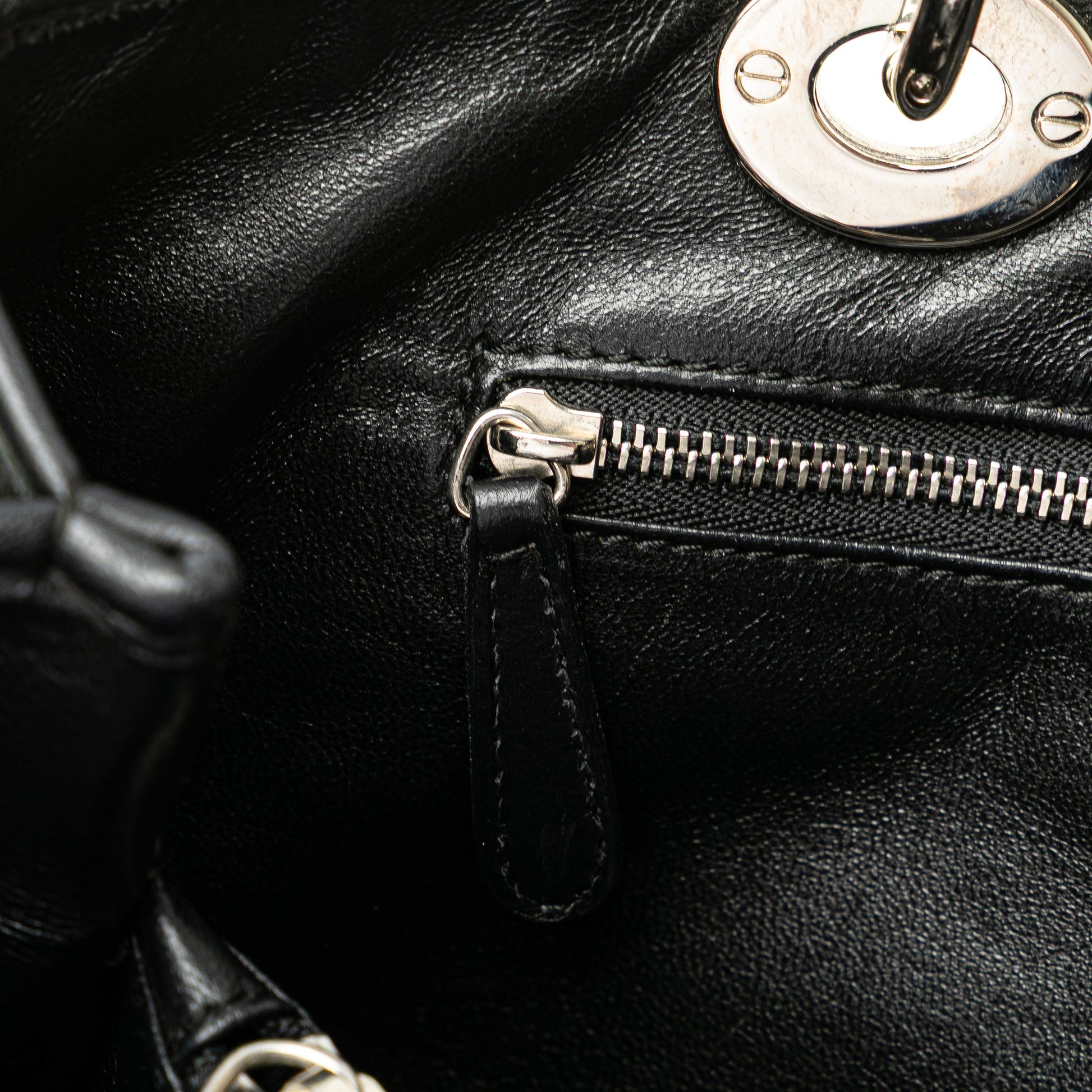 Dior Woven Lambskin Lady Dior Avenue Tote