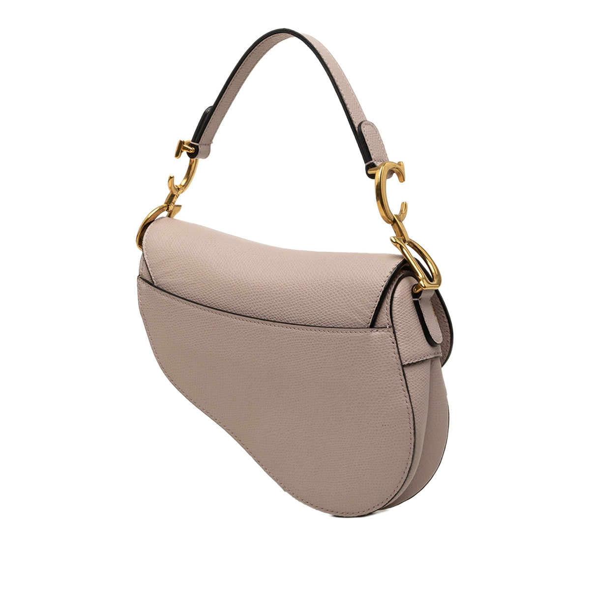 Dior Mini Grained Calfskin Saddle Bag — Purple
