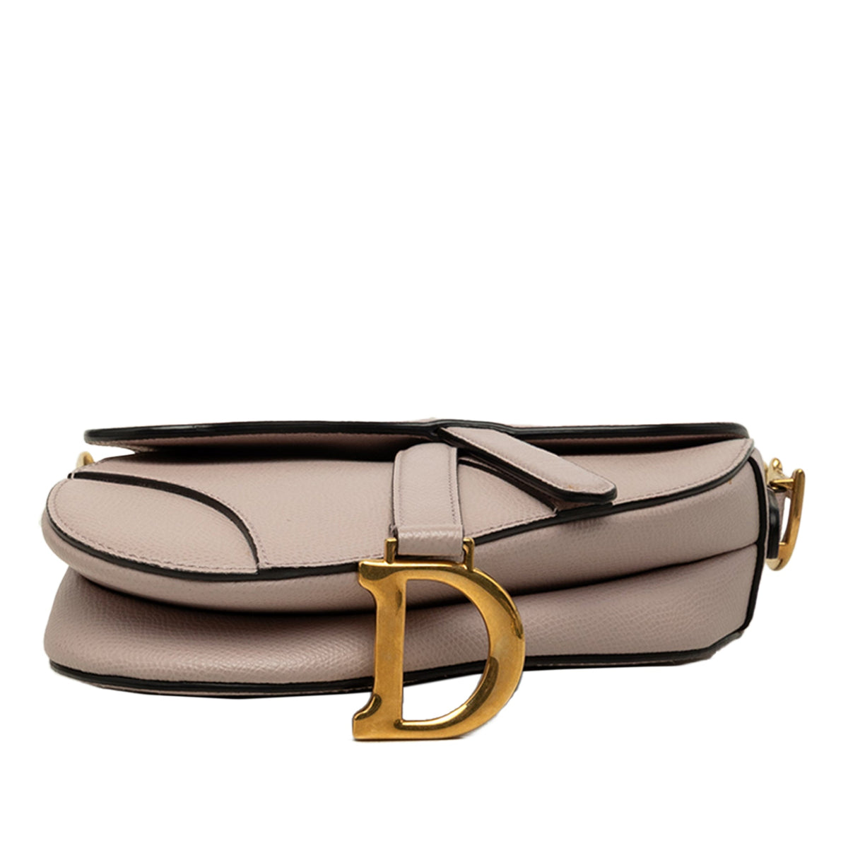 Dior Mini Grained Calfskin Saddle Bag — Purple
