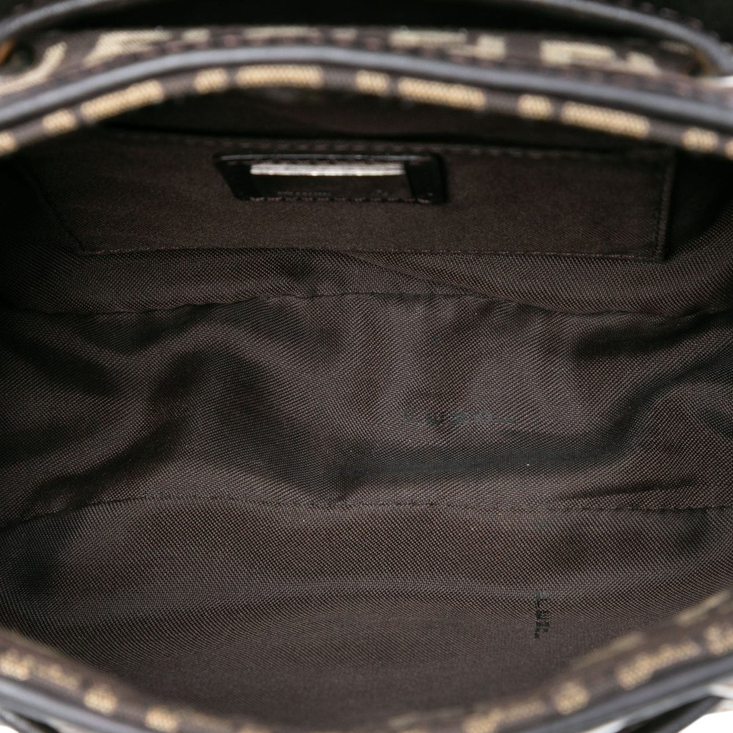 Fendi Zucchino Canvas Drawstring Shoulder Bag