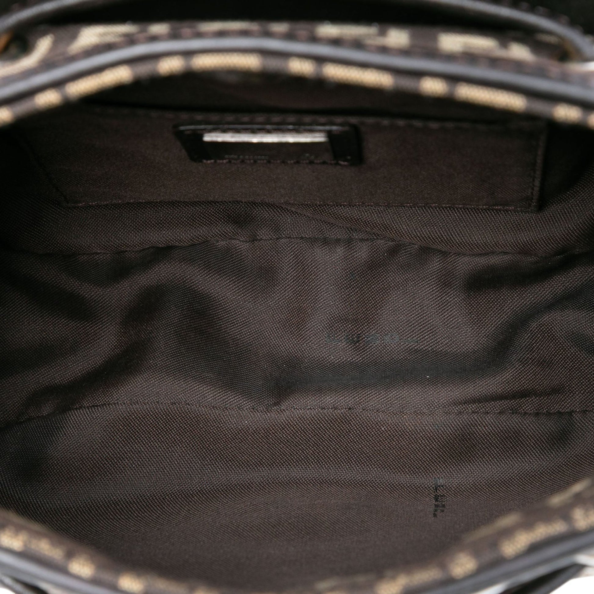 Fendi Zucchino Canvas Drawstring Shoulder Bag