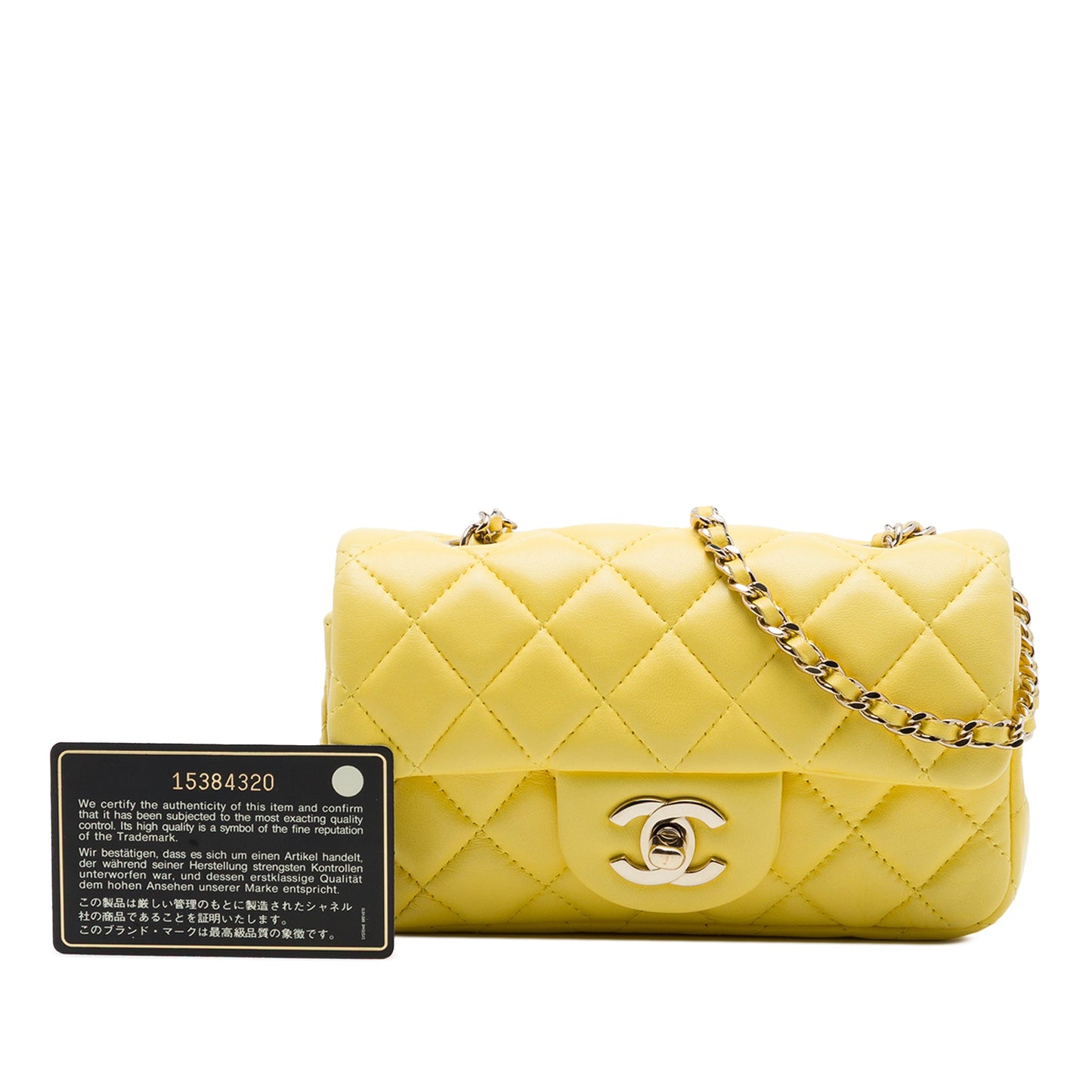 Chanel Extra Mini Rectangular Classic Lambskin Single Flap