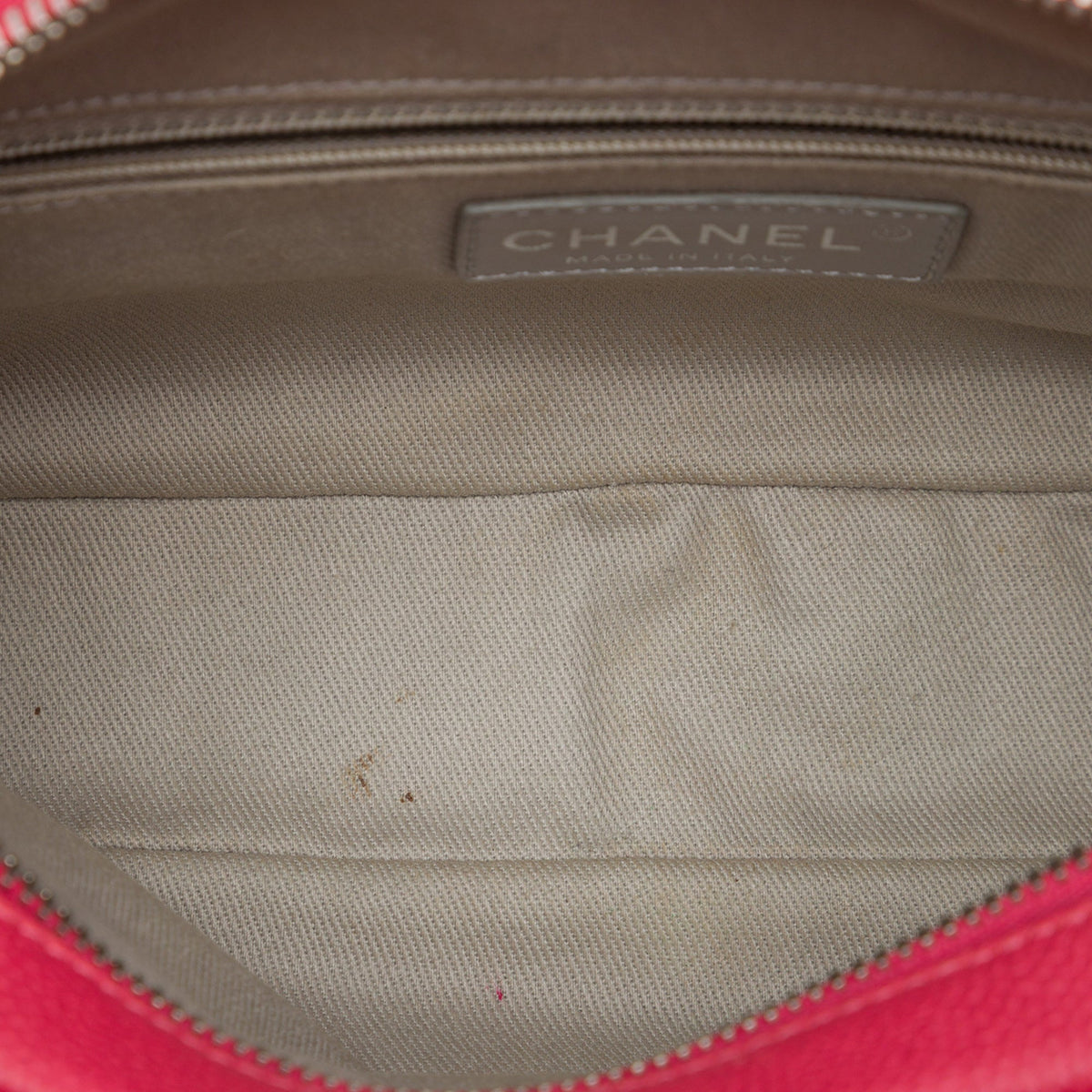Chanel Medium Quilted Caviar Easy Flap — Pink