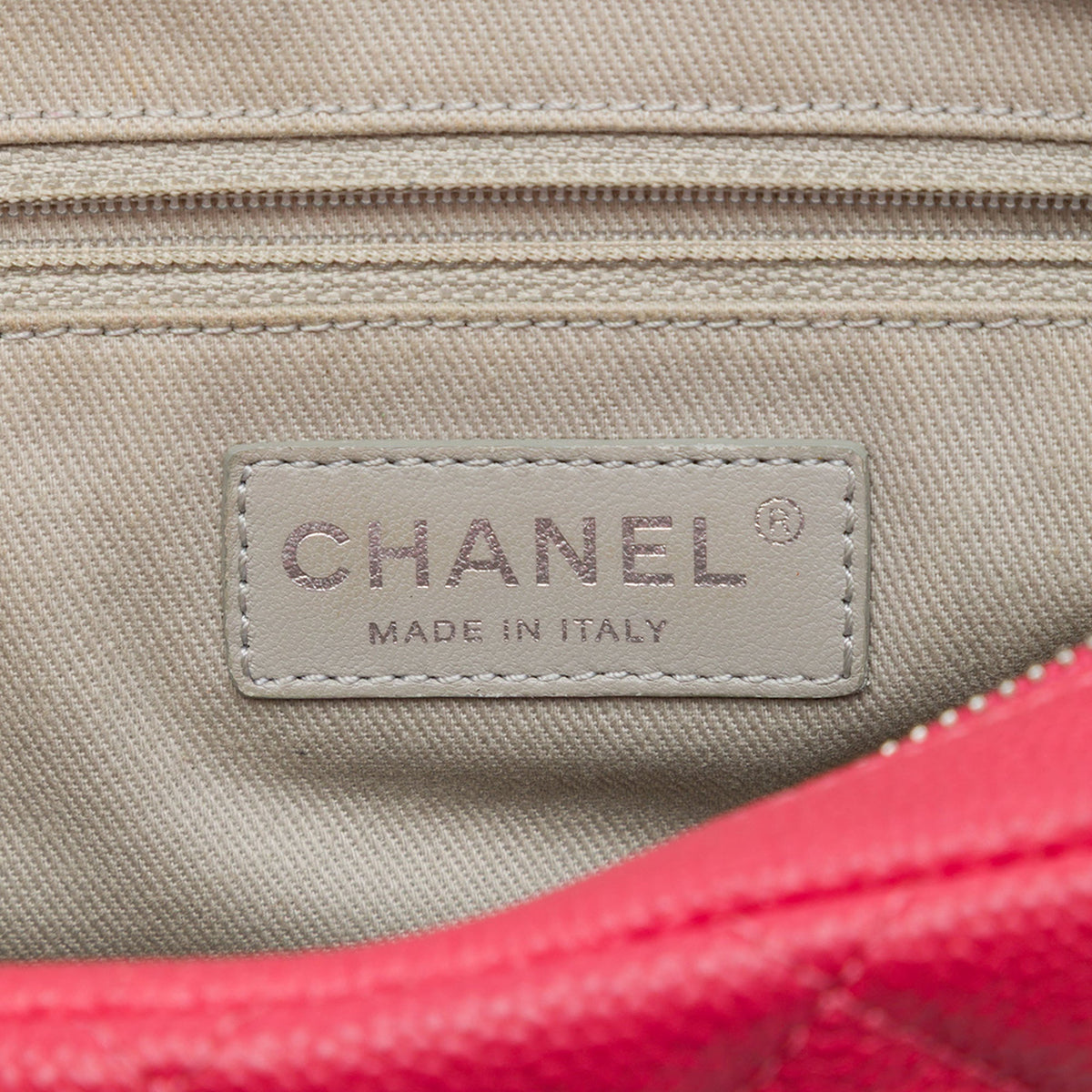 Chanel Medium Quilted Caviar Easy Flap — Pink