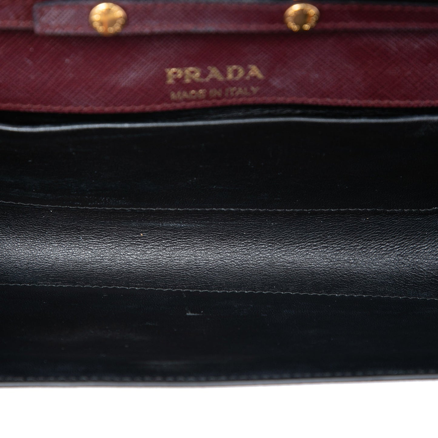 Prada Saffiano and City Calf Bibliotheque Clutch with Chain