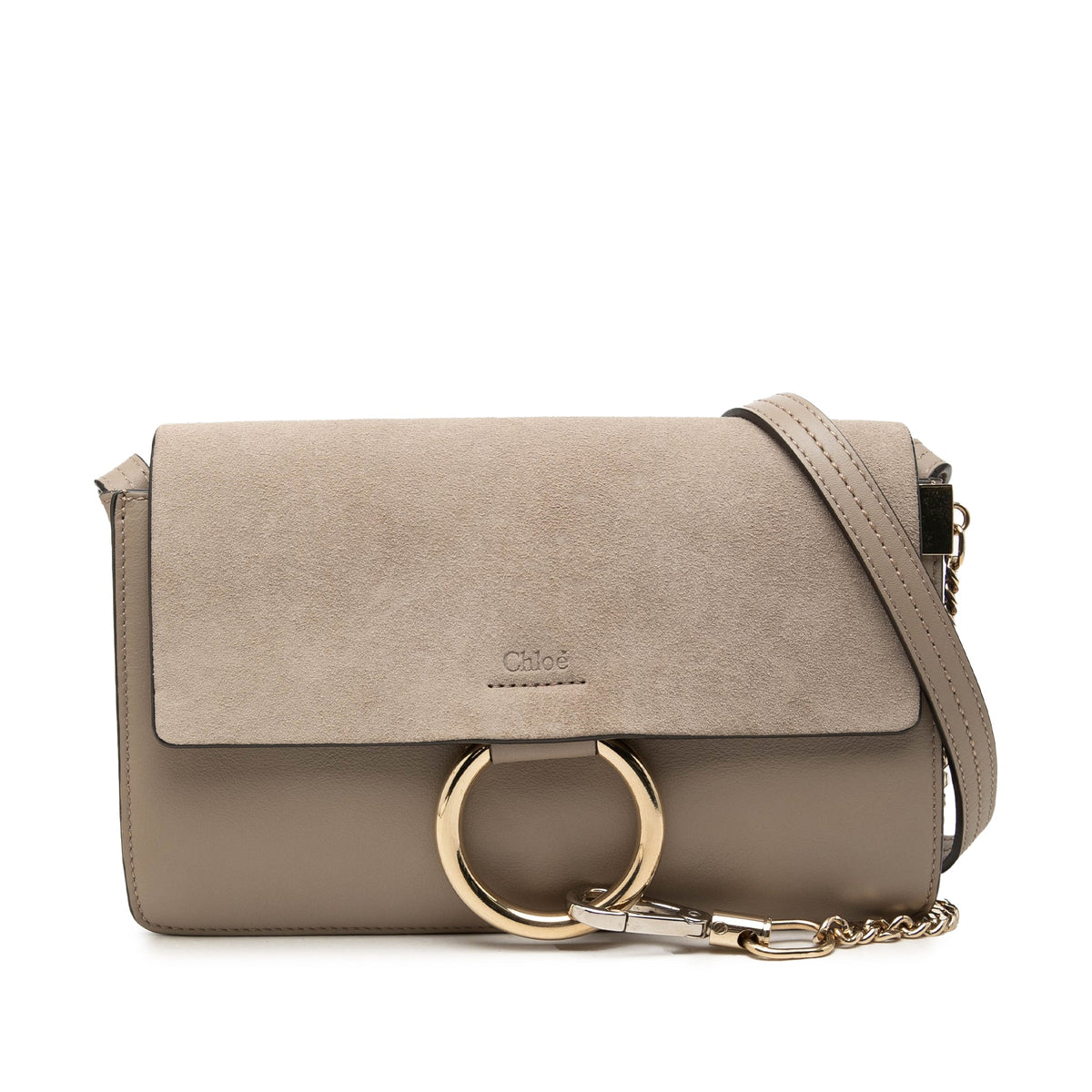 Chloé Small Suede and Calfskin Faye Crossbody