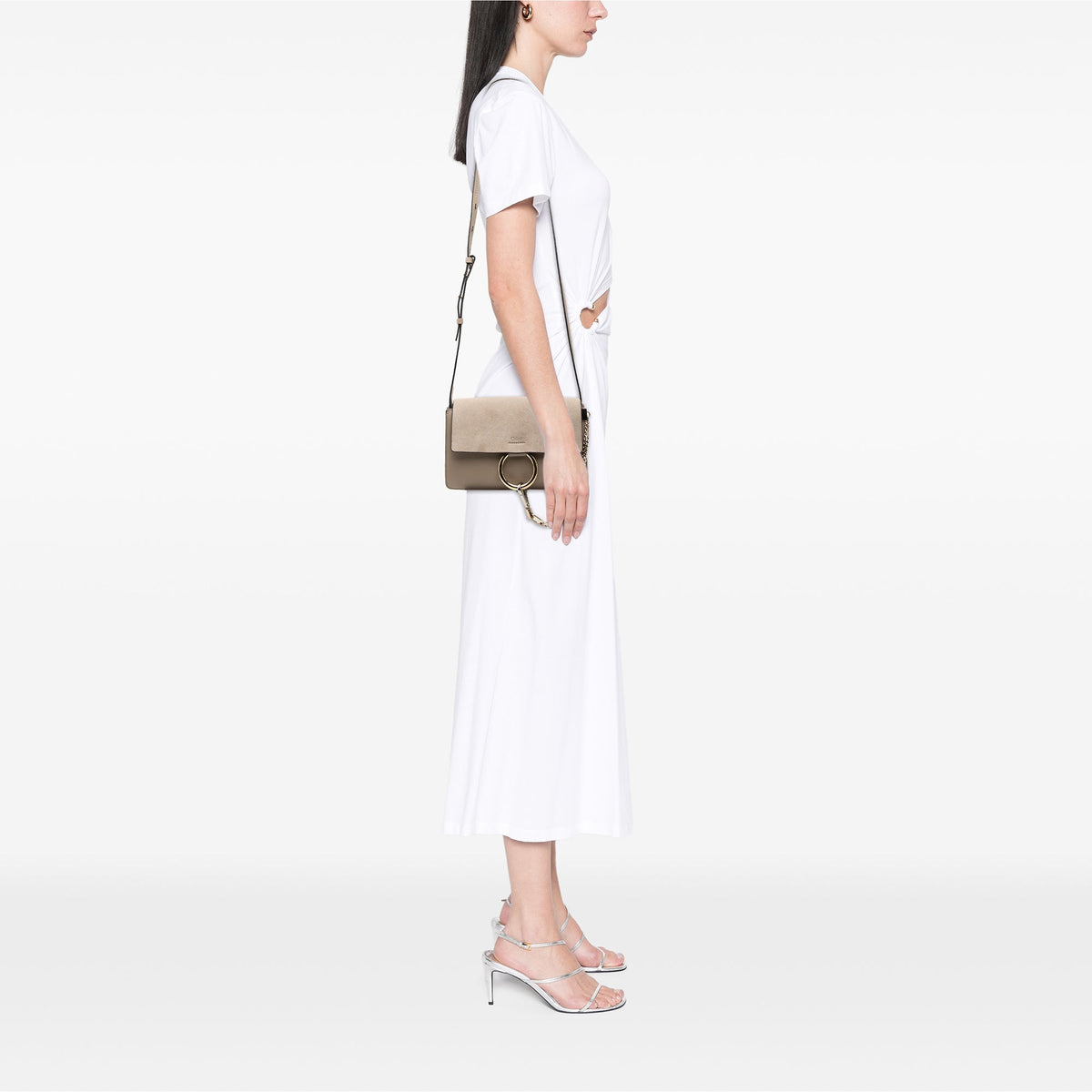 Chloé Small Suede and Calfskin Faye Crossbody