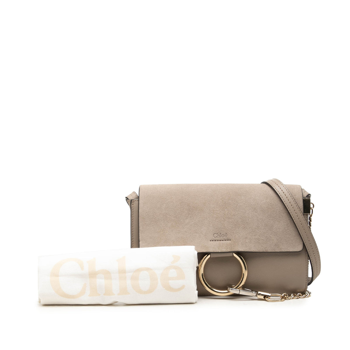 Chloé Small Suede and Calfskin Faye Crossbody