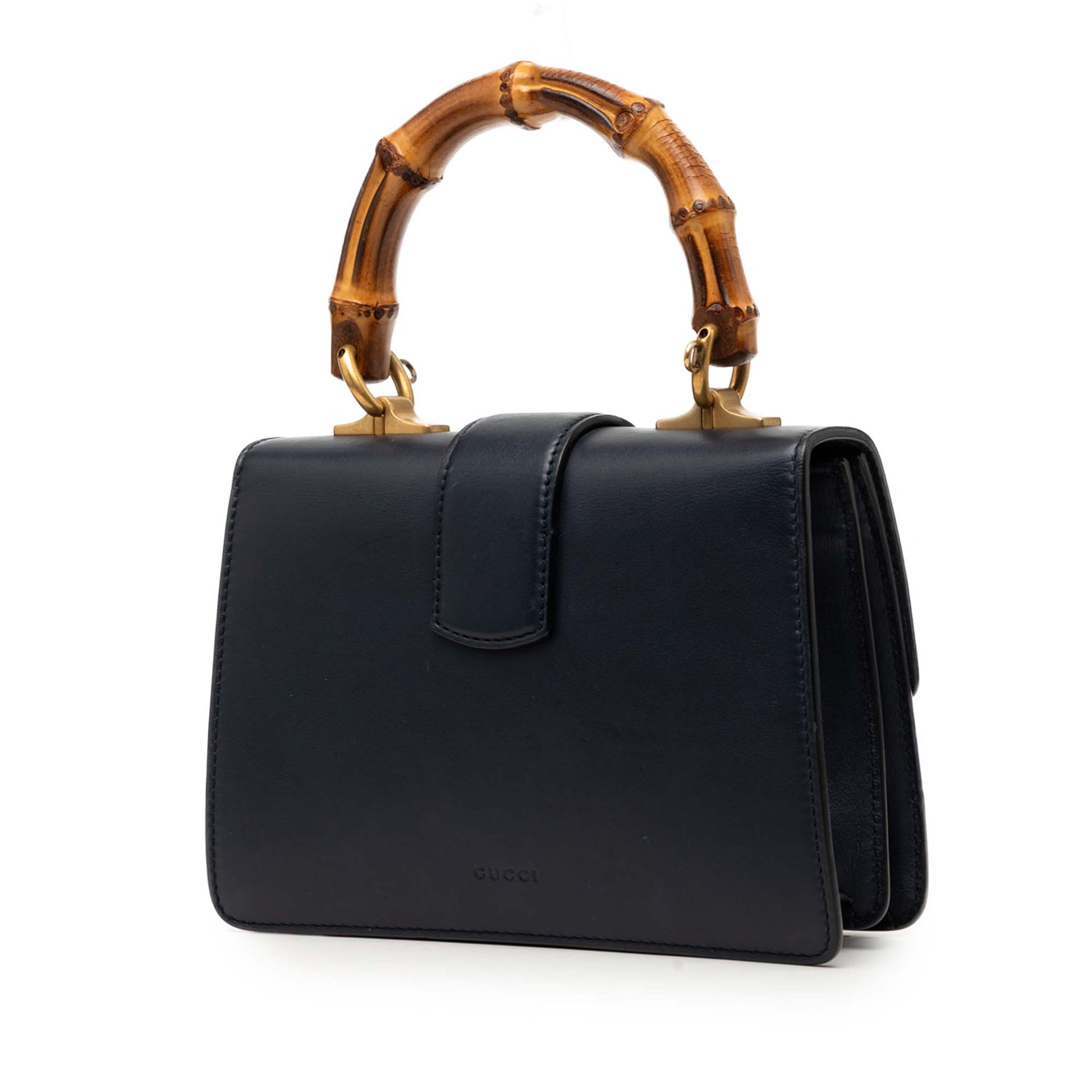 Gucci Mini Calfskin Web Bamboo Dionysus Satchel