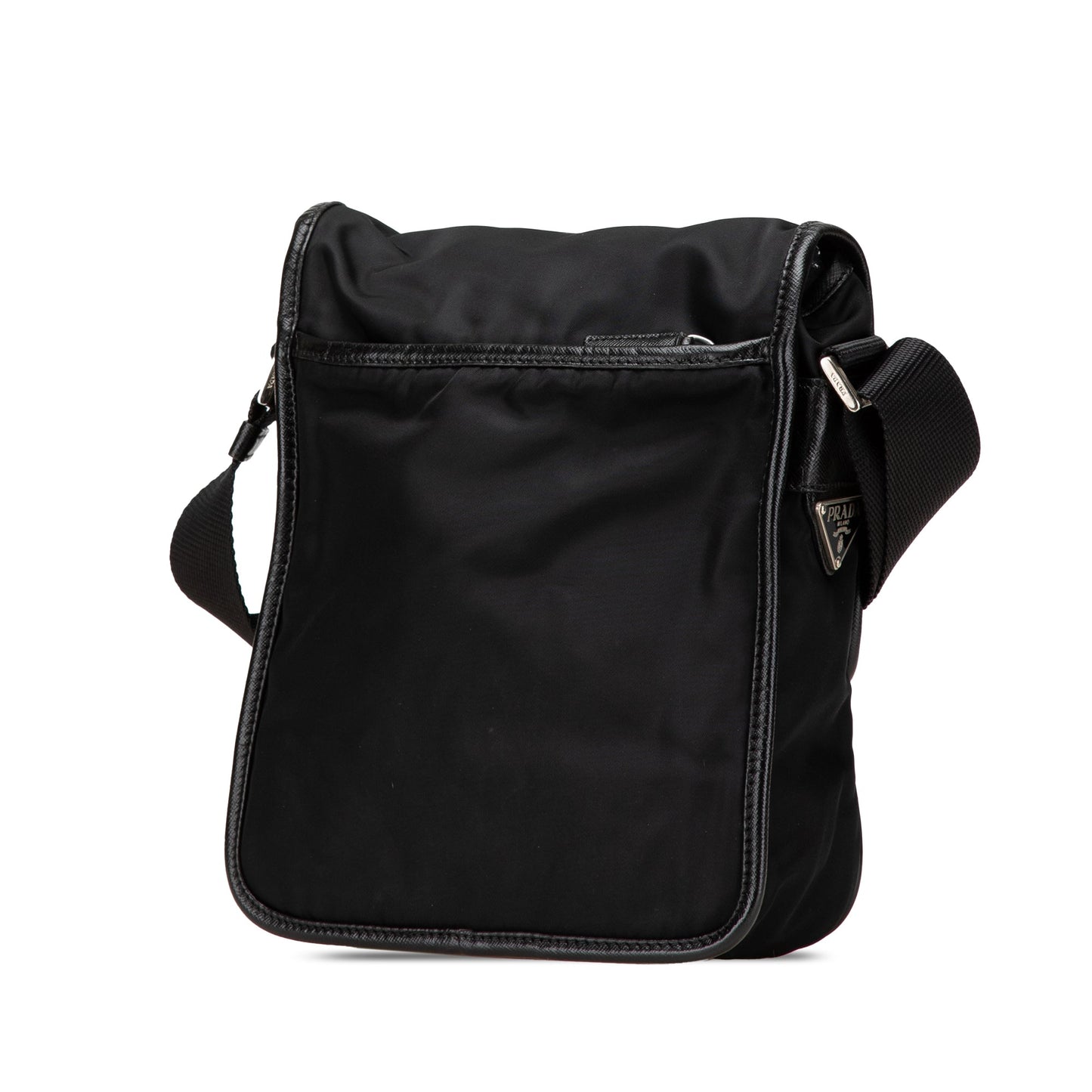 Prada Tessuto Buckle Messenger Bag