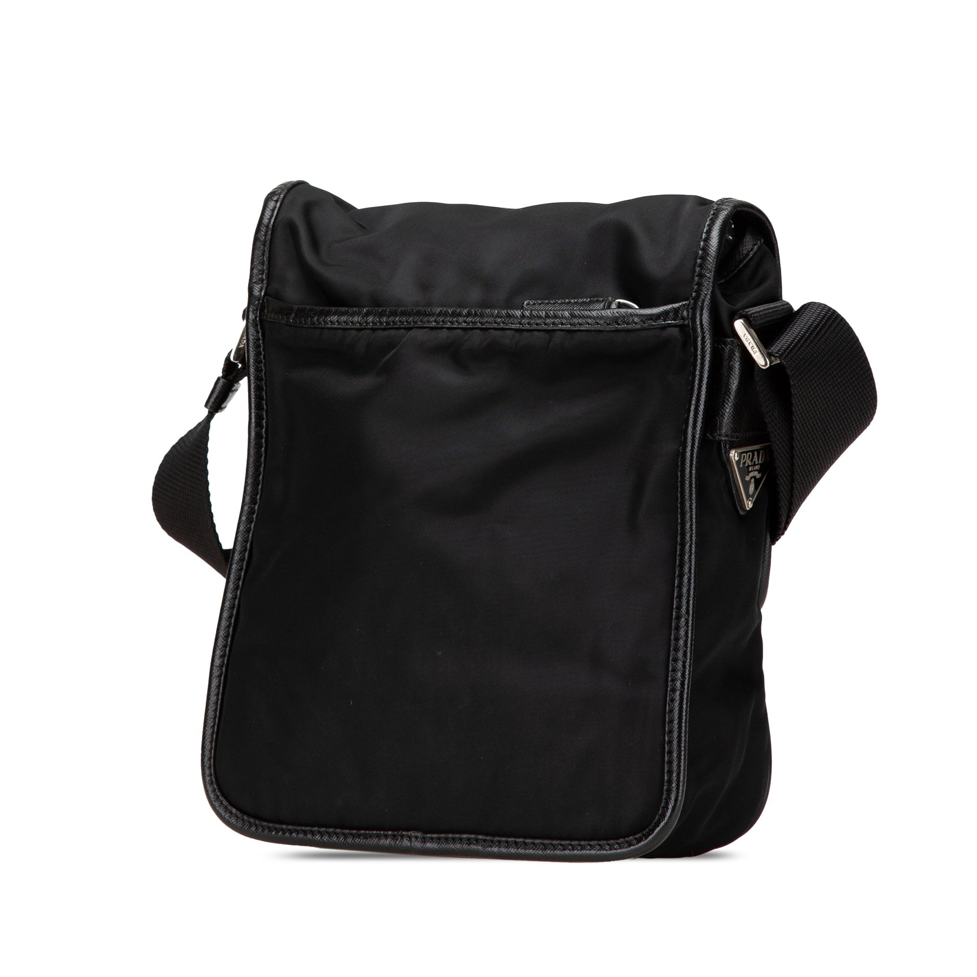 Prada Tessuto Buckle Messenger Bag
