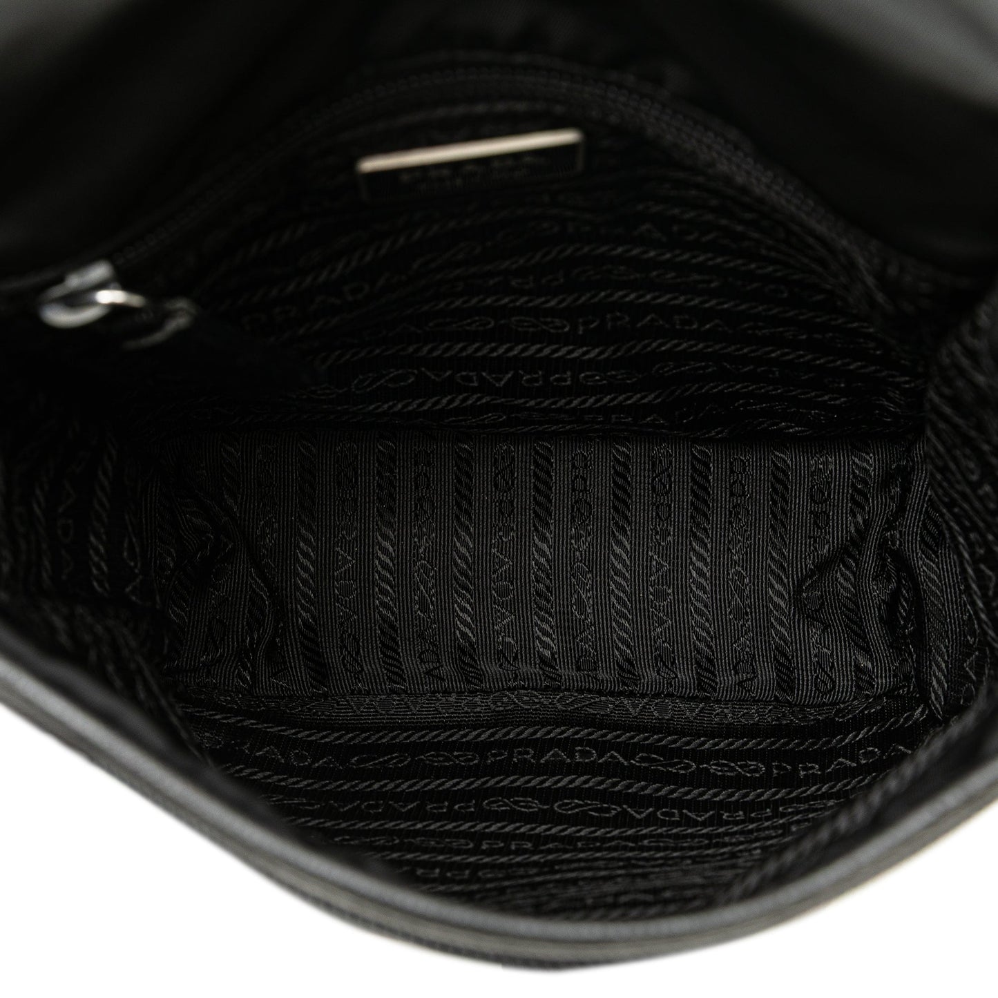 Prada Tessuto Buckle Messenger Bag