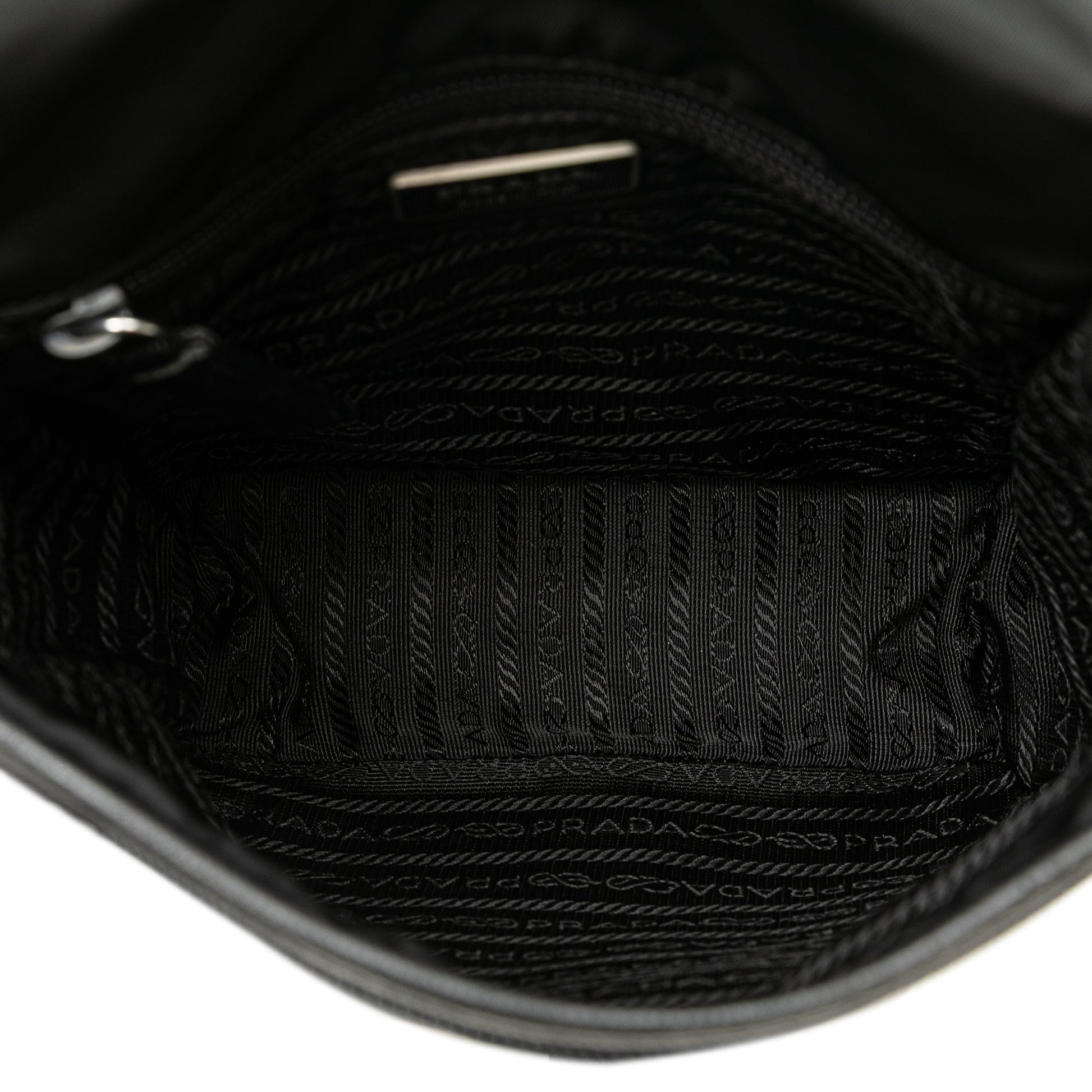 Prada Tessuto Buckle Messenger Bag