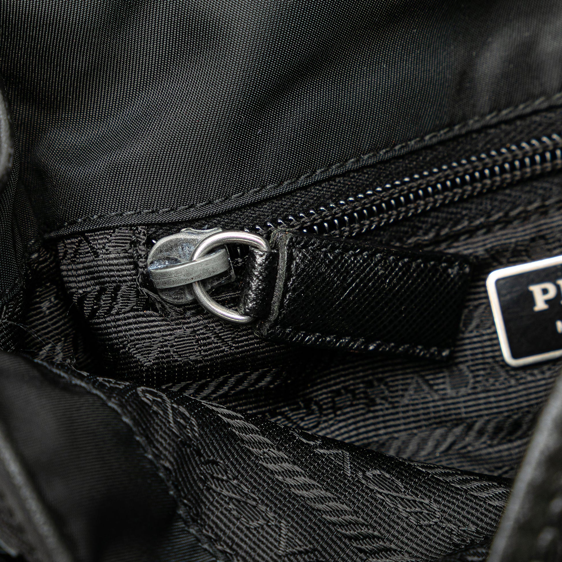 Prada Tessuto Buckle Messenger Bag