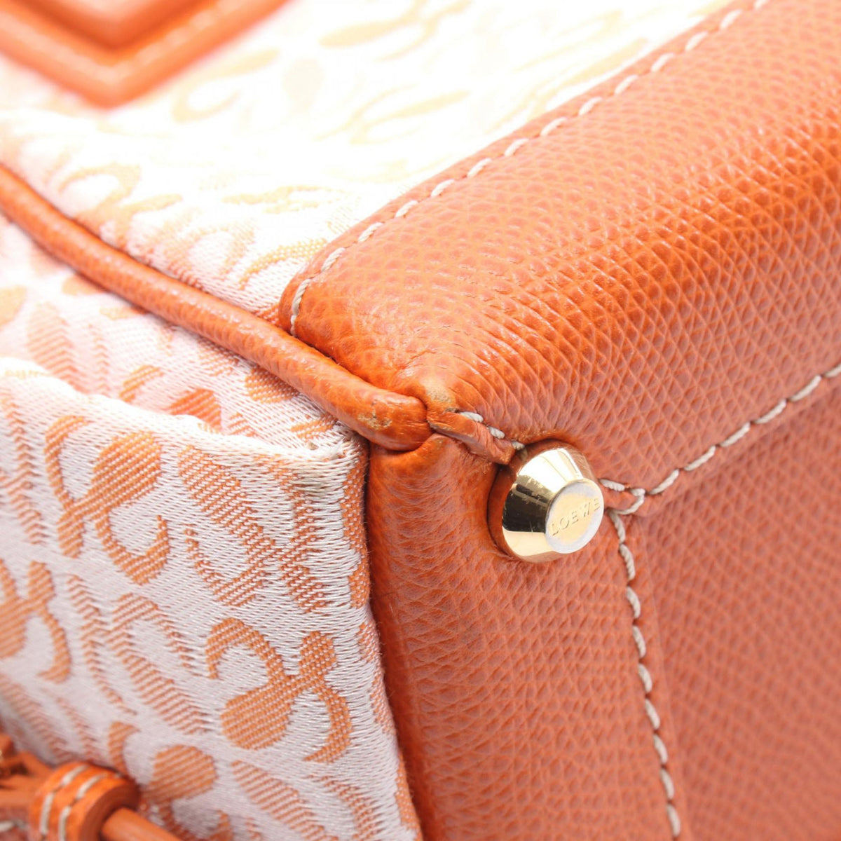 LOEWE Small Anagram Canvas Bowling Bag