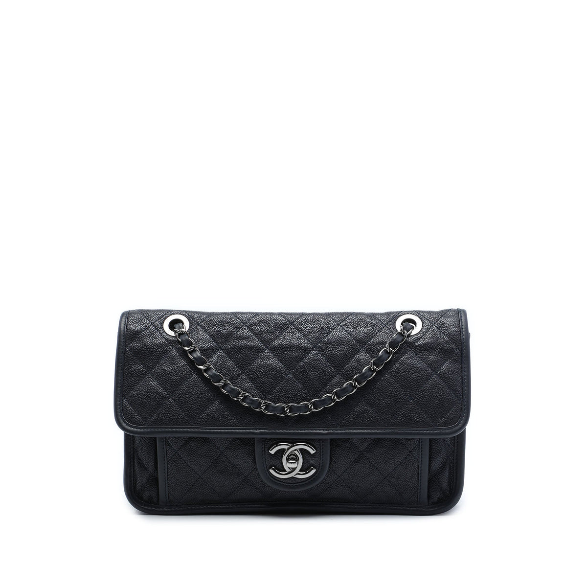 Chanel Medium Quilted Caviar French Riviera Flap