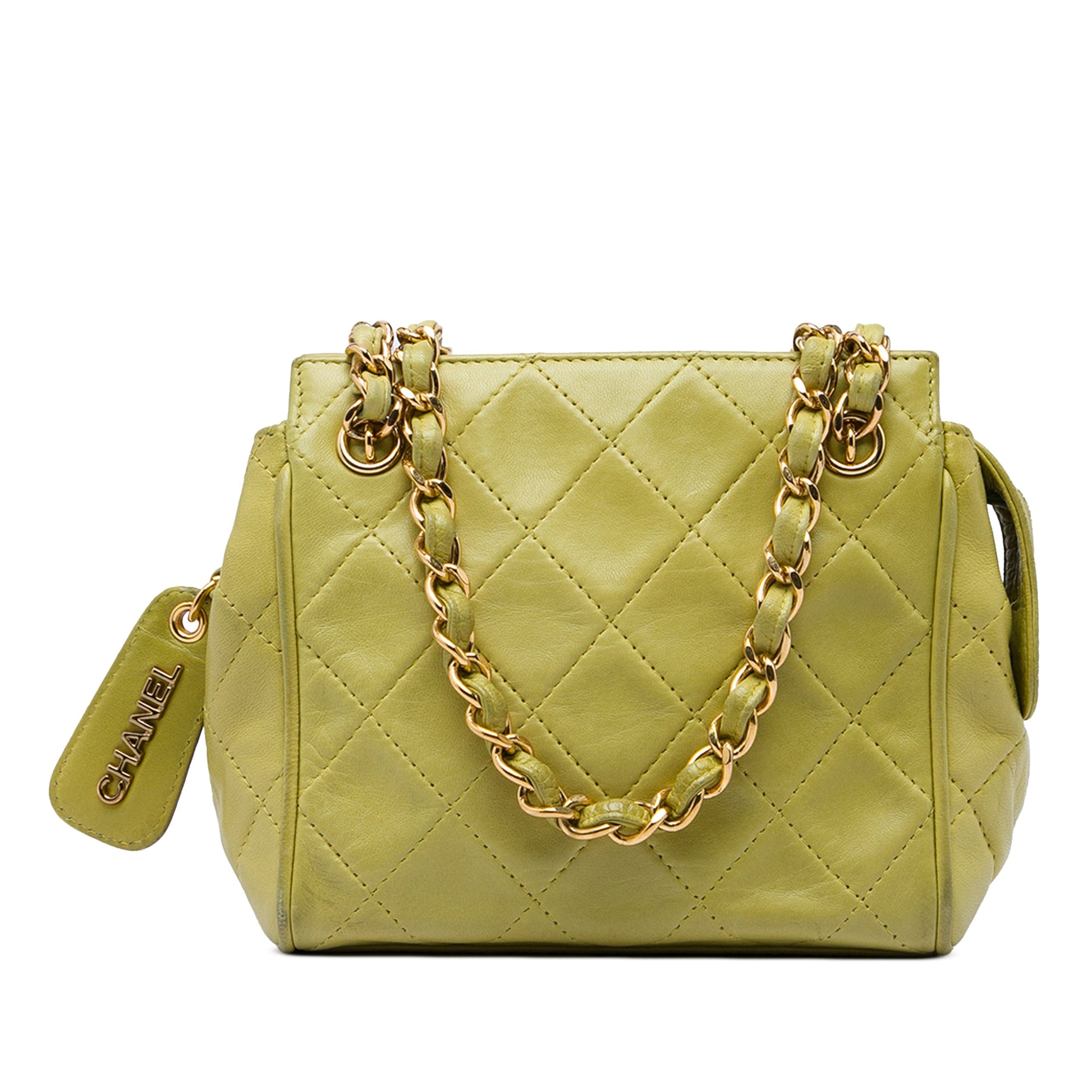 Chanel Mini Quilted Lambskin Chain Tote