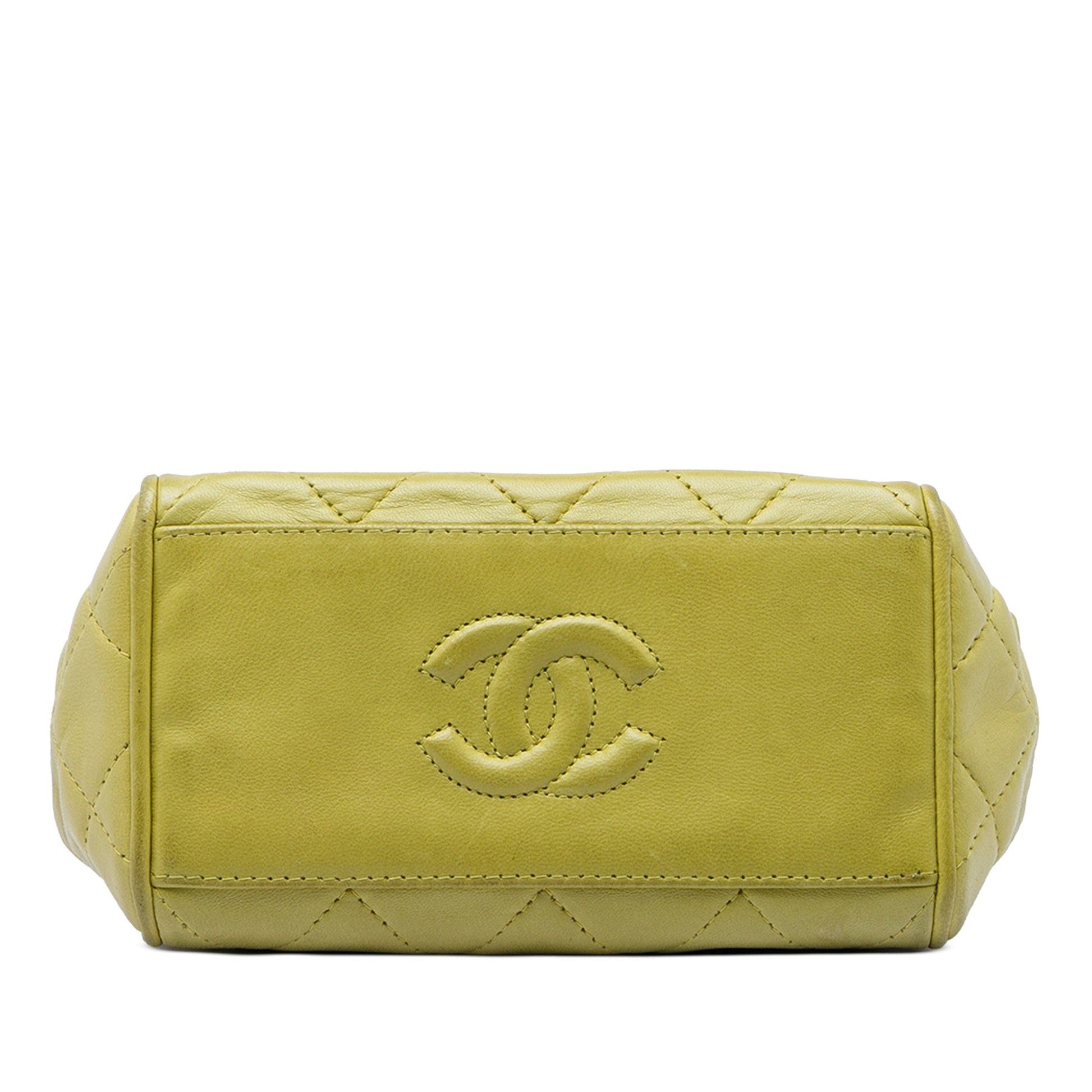 Chanel Mini Quilted Lambskin Chain Tote