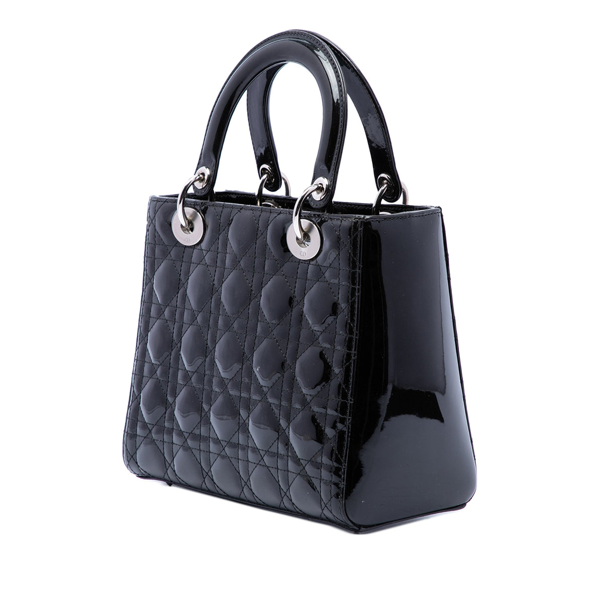 Dior Medium Patent Cannage Lady Dior