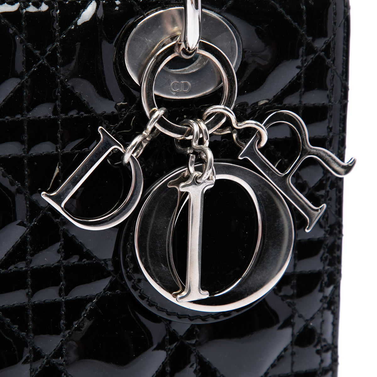 Dior Medium Patent Cannage Lady Dior