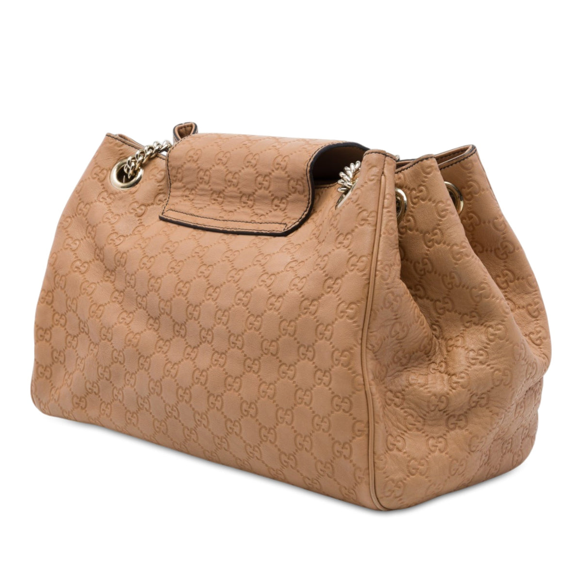 Gucci Large Guccissima Emily Tote — Brown