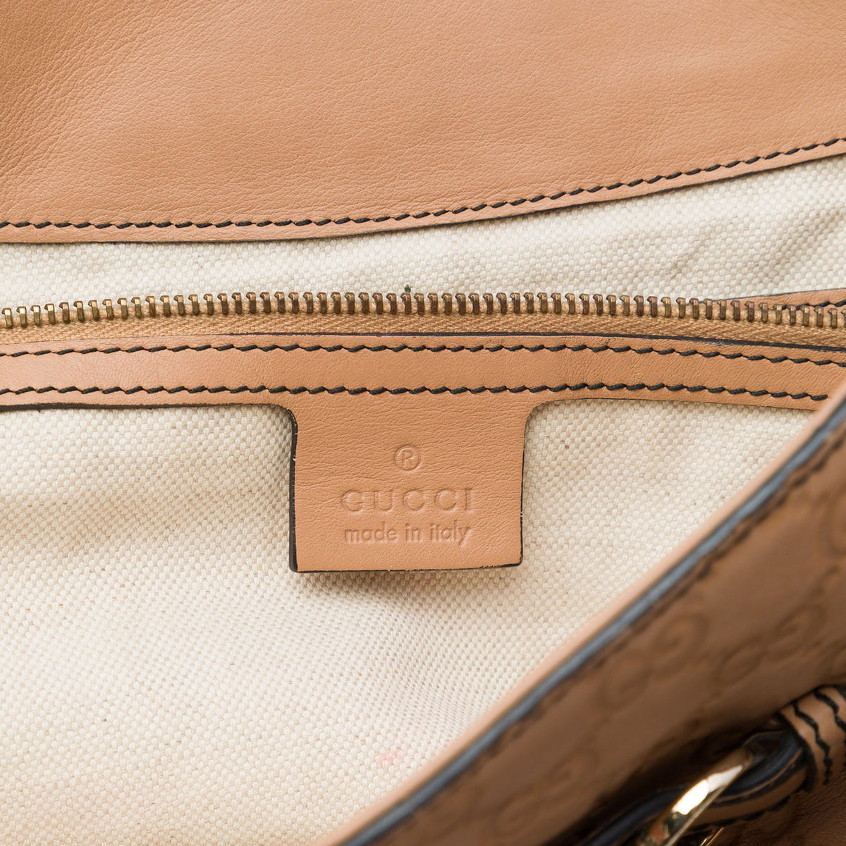 Gucci Large Guccissima Emily Tote — Brown