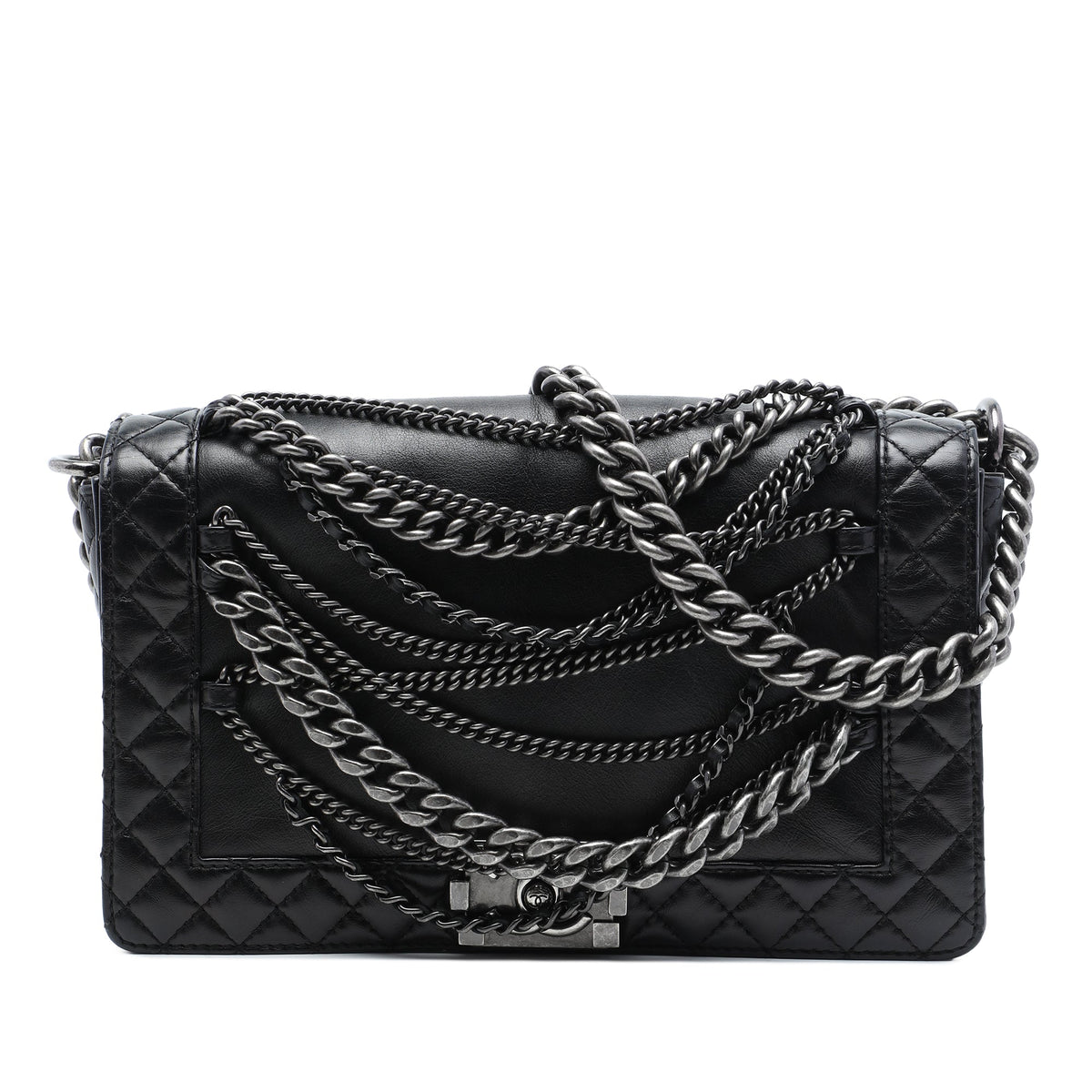 Chanel Paris Dallas Medium Lambskin Enchained Boy Flap