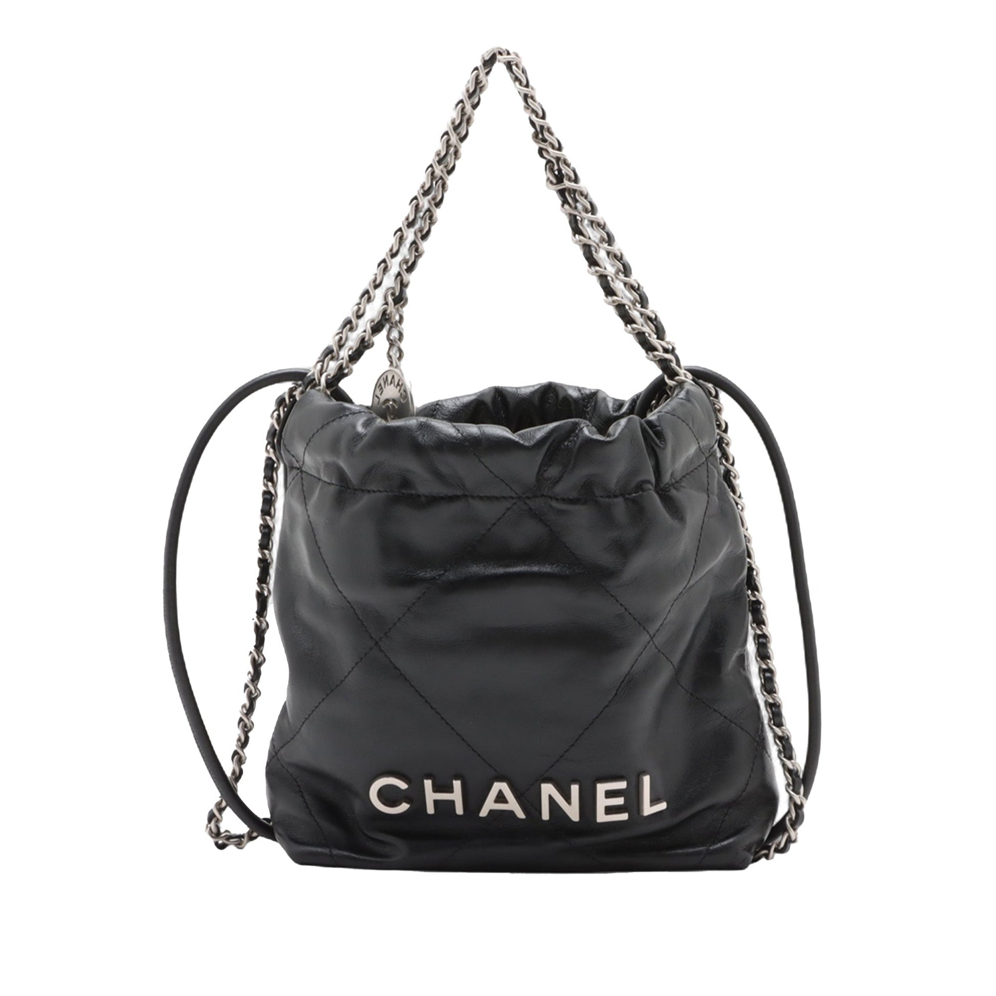 Chanel Mini Shiny Calfskin 22 Handbag