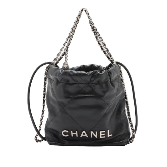 Chanel Mini Shiny Calfskin 22 Handbag