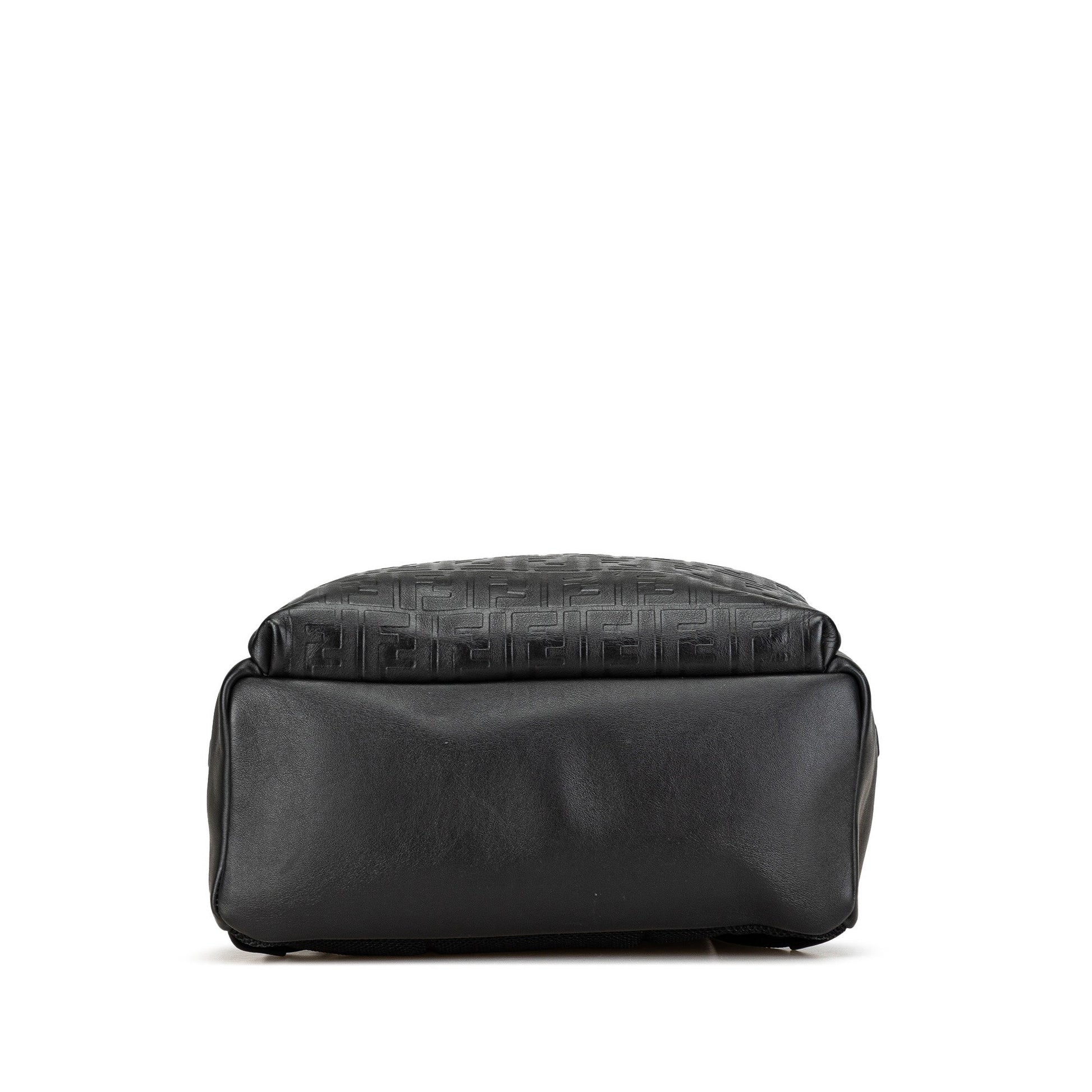 Fendi Vitello Grace Zucca Embossed Leather Backpack