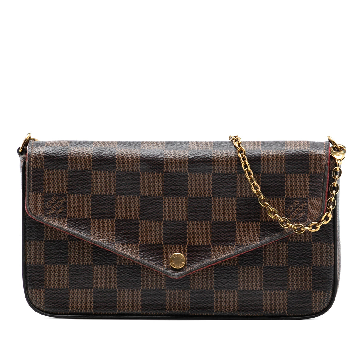 Louis Vuitton Damier Ebene Pochette Felicie — Brown