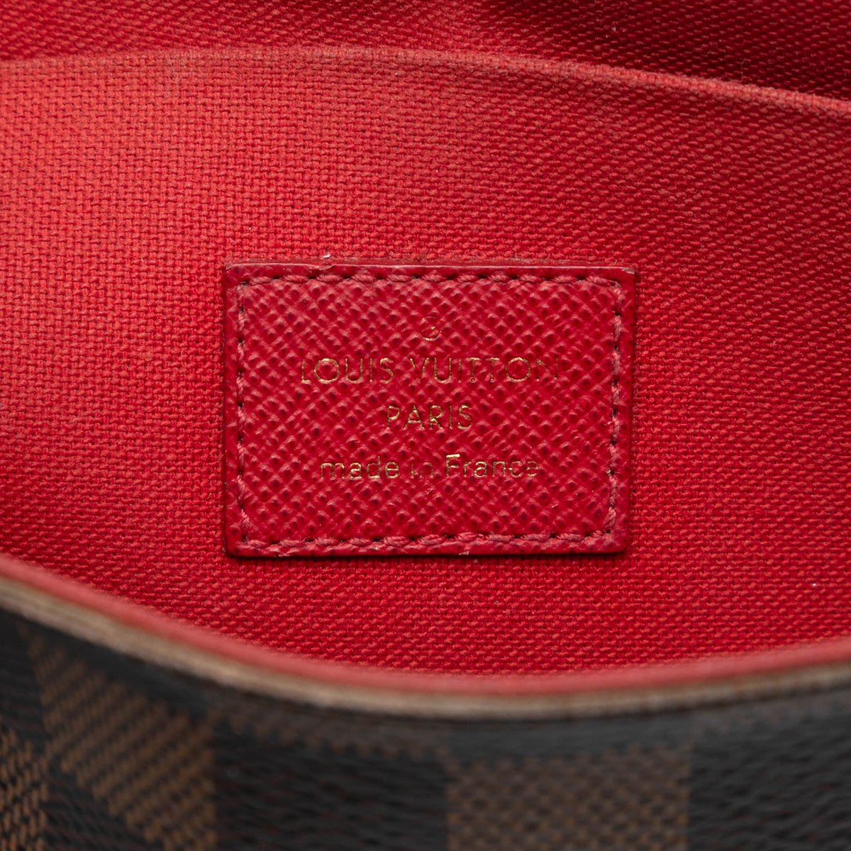 Louis Vuitton Damier Ebene Pochette Felicie — Brown