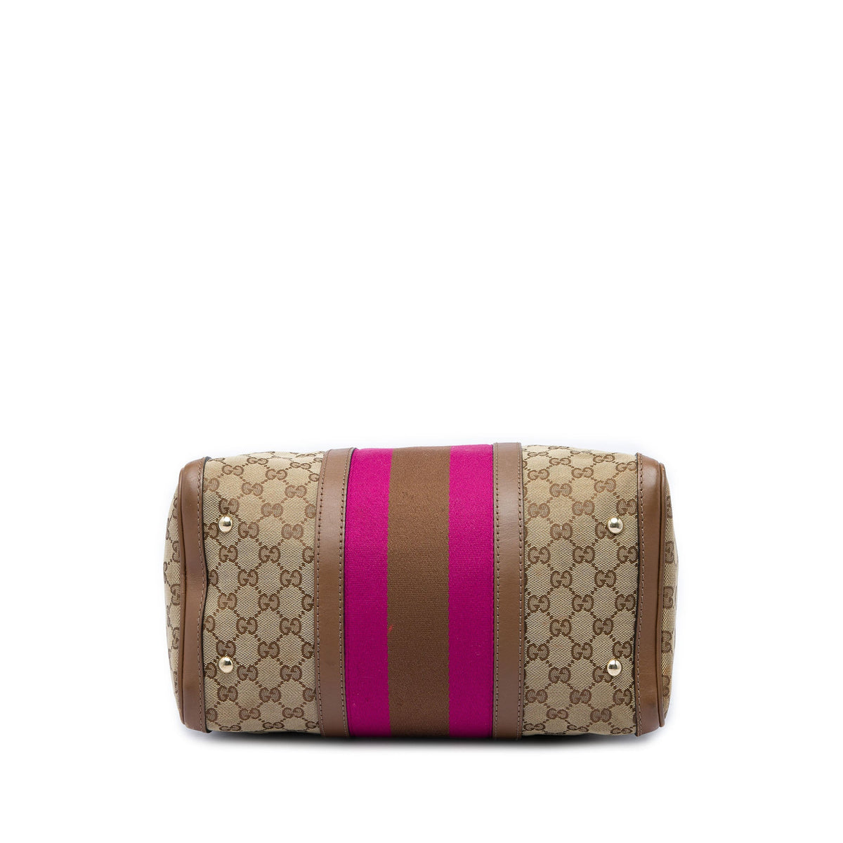 Gucci Medium GG Canvas Web Joy Boston Bag
