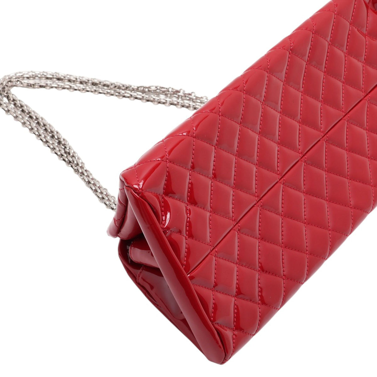 Chanel Small Quilted Patent Just Mademoiselle Bowling Bag — Red