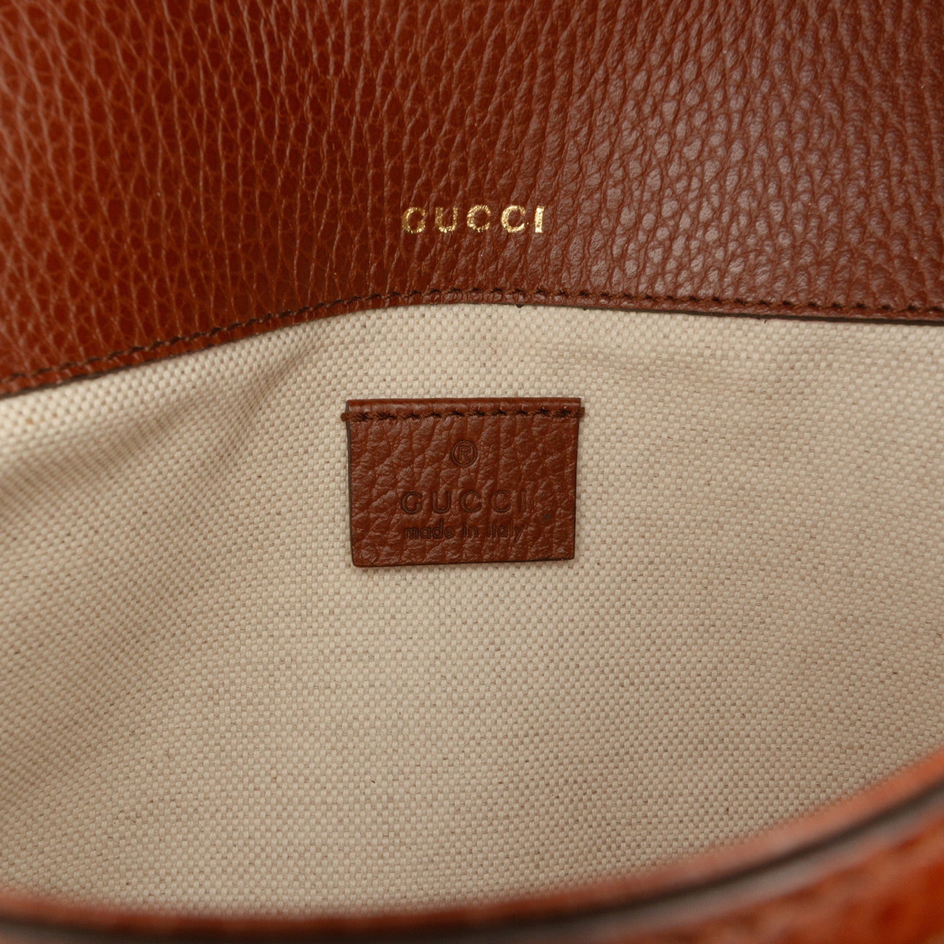 Gucci Small GG Denim Web Horsebit 1955 Crossbody