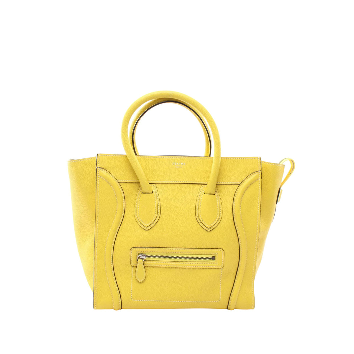 Celine Mini Leather Luggage Tote