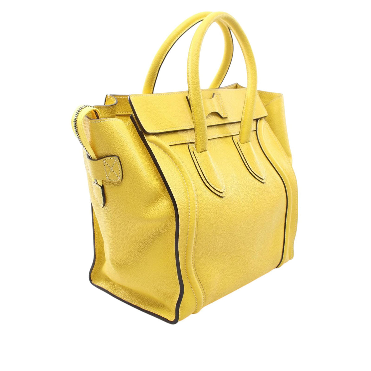 Celine Mini Leather Luggage Tote