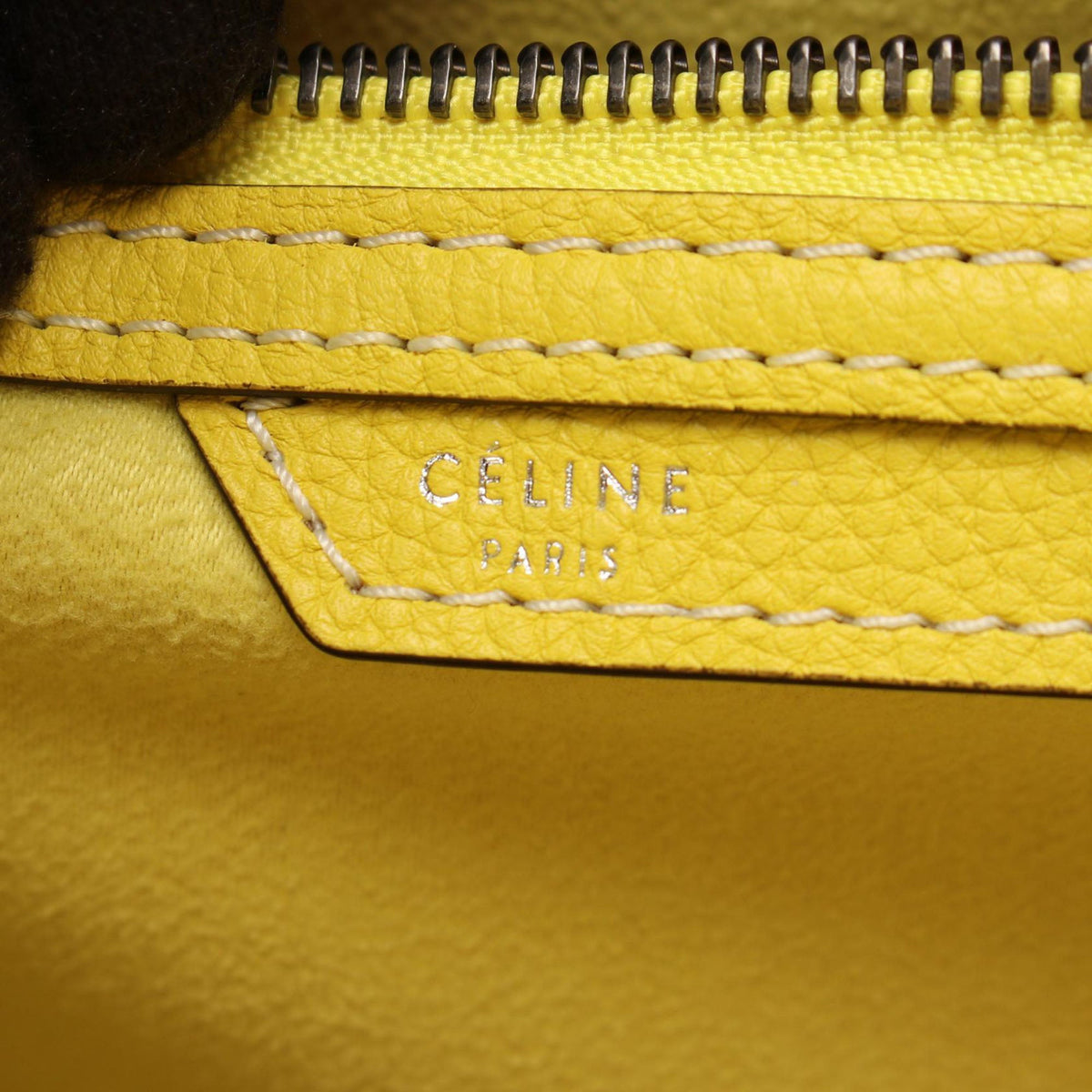 Celine Mini Leather Luggage Tote