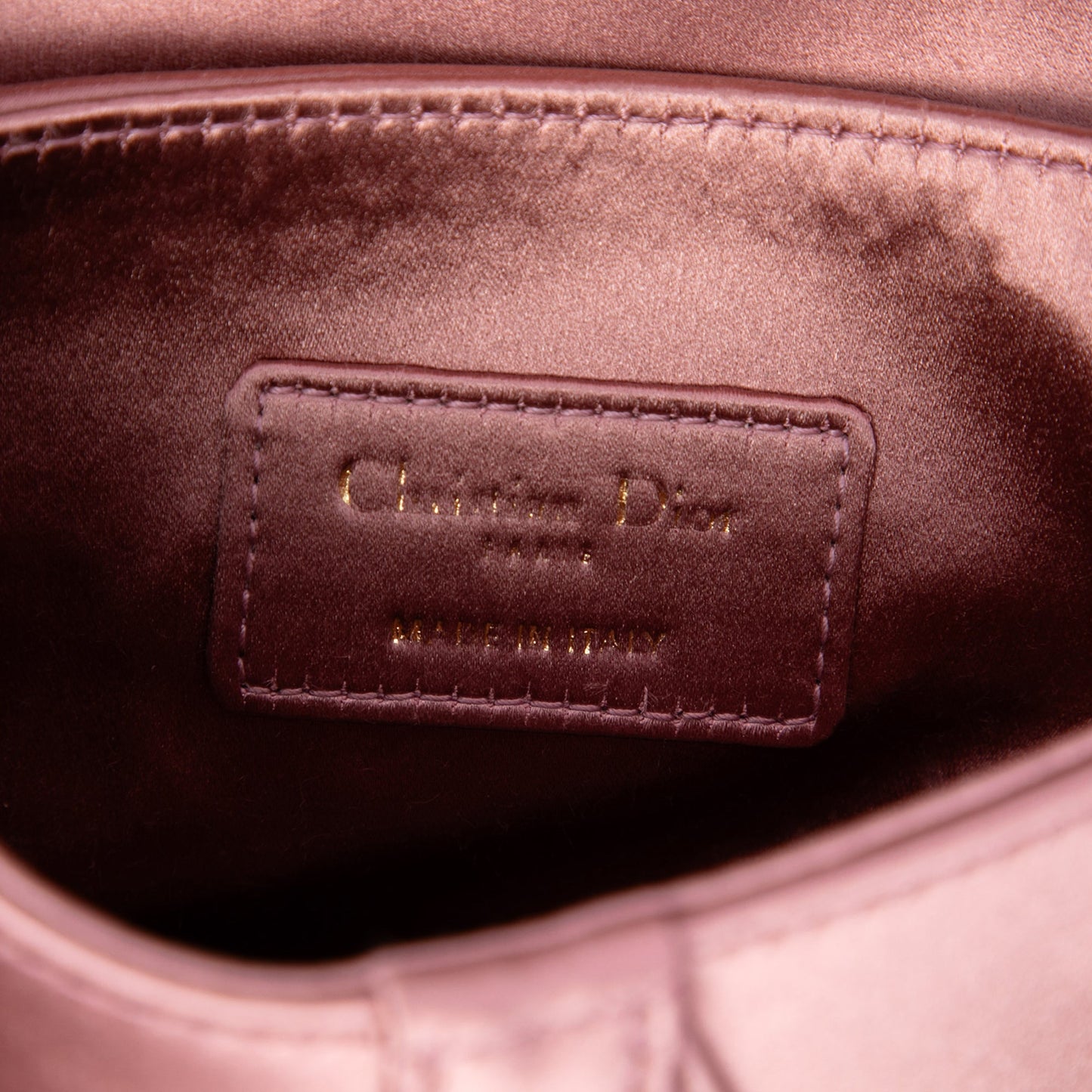 Dior Mini Satin Crystal Embellished Saddle Bag