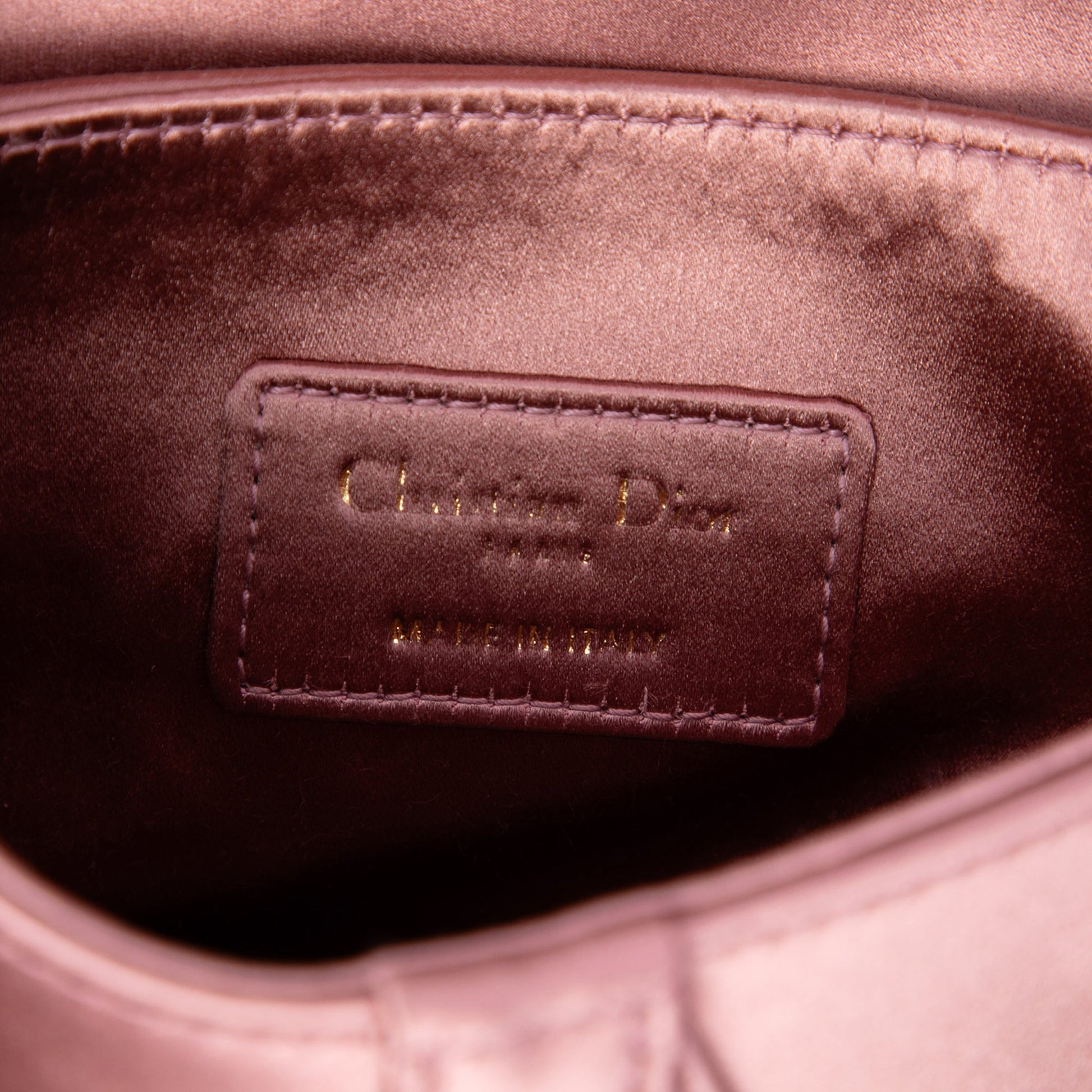 Dior Mini Satin Crystal Embellished Saddle Bag