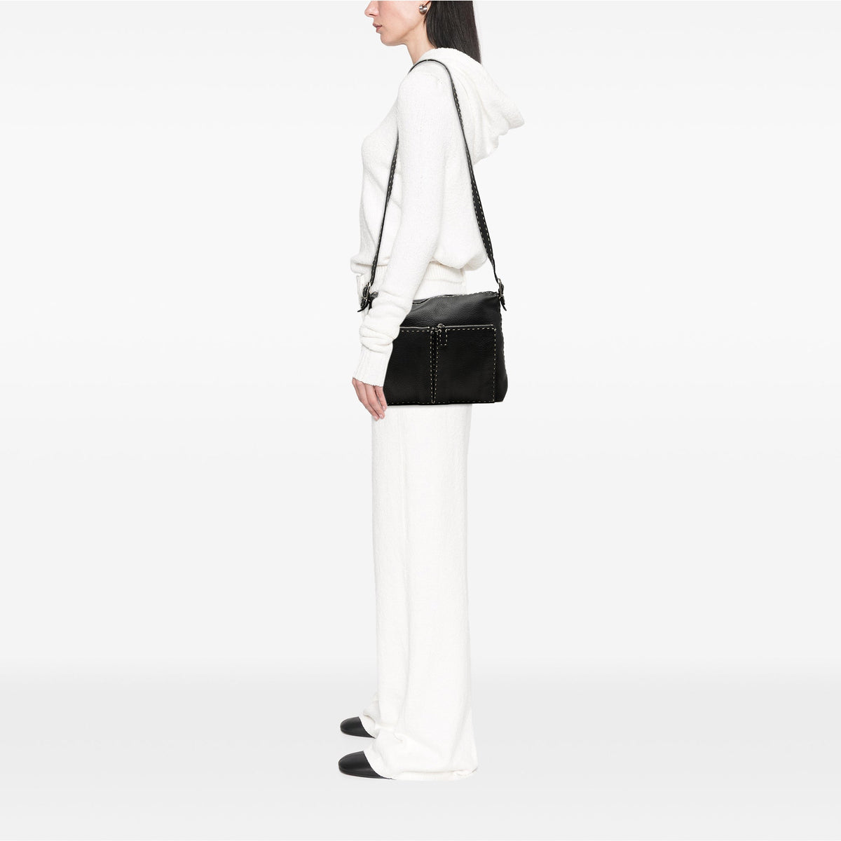 Fendi Leather Selleria Crossbody