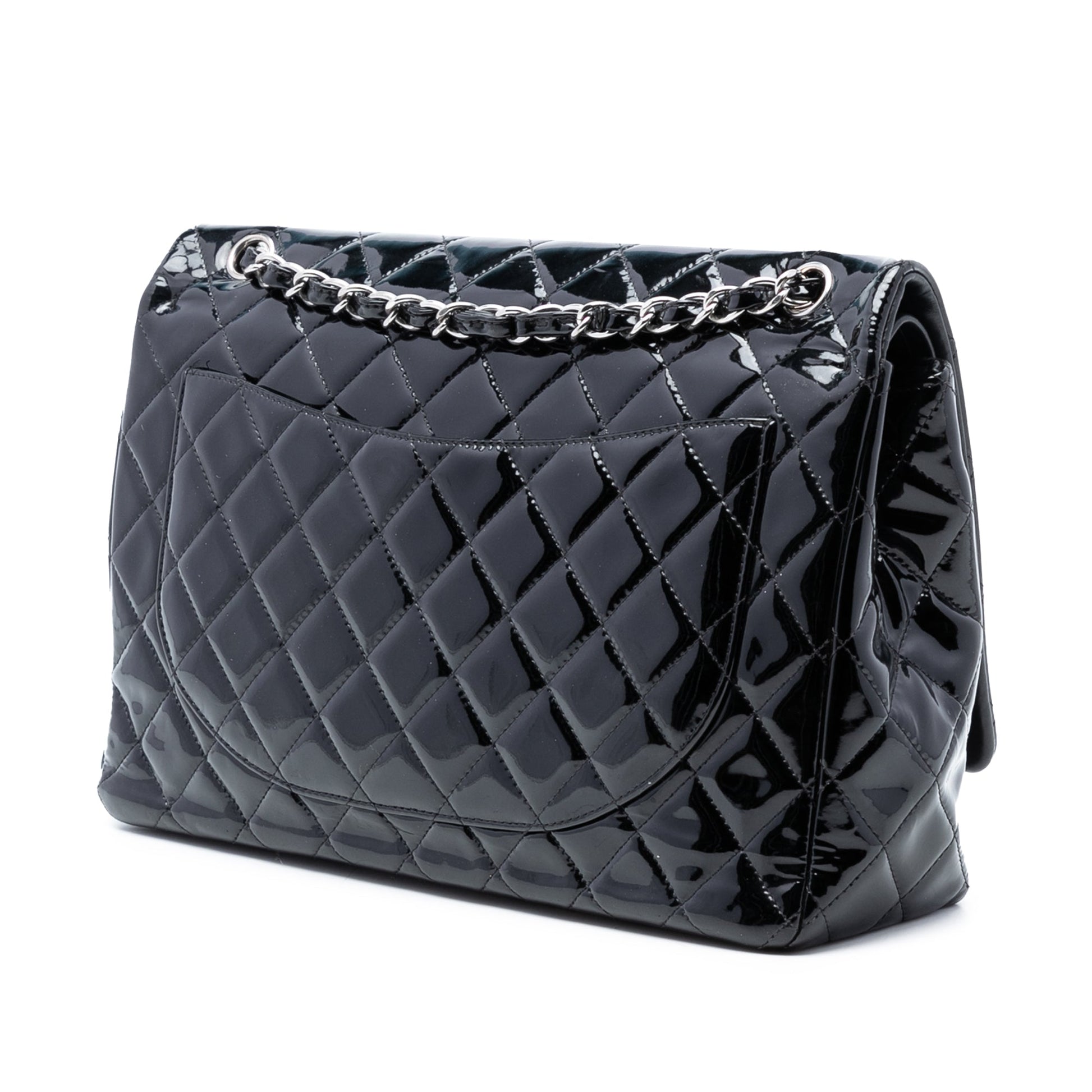 Chanel Maxi Classic Patent Double Flap