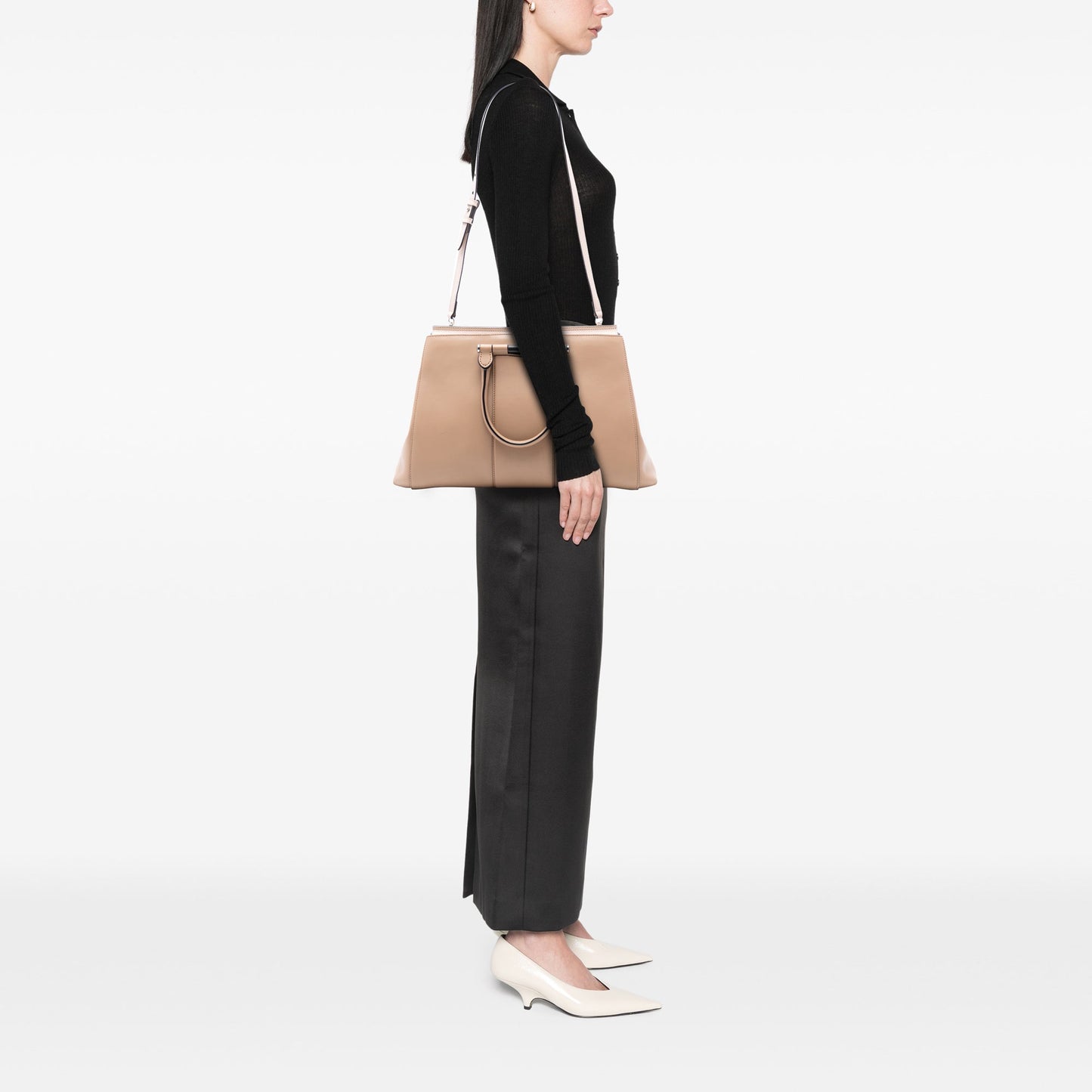 Gucci Leather Lady Bamboo Satchel