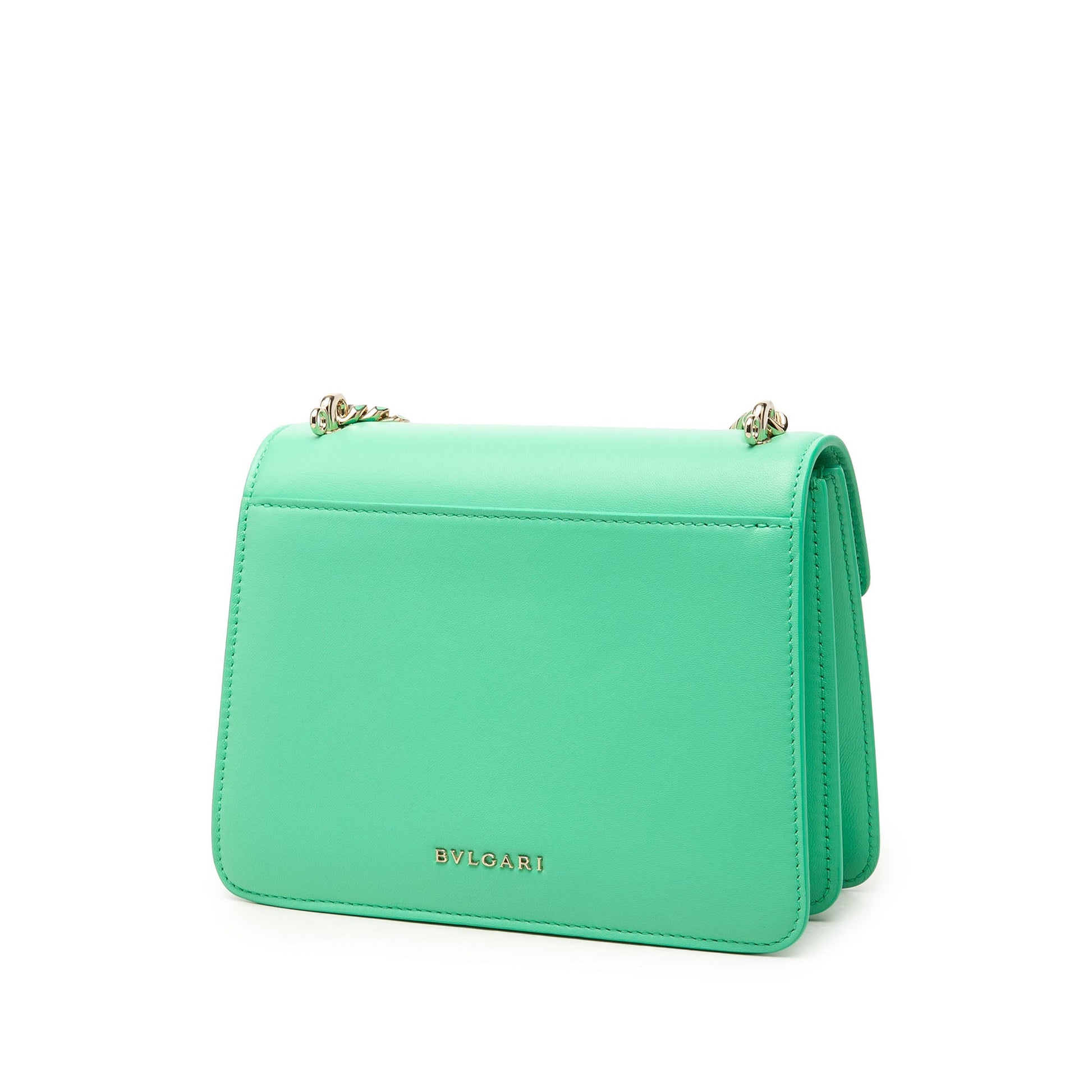 Bvlgari Leather Serpenti Forever Maxi Chain Top Handle Bag