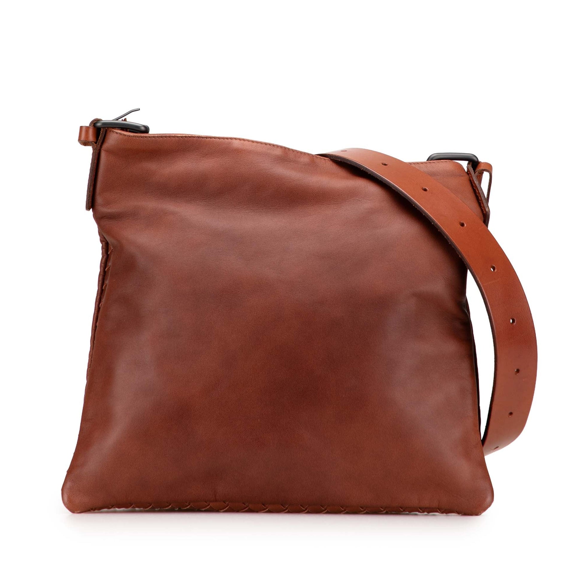 Bottega Veneta Intrecciato Trimmed Nappa Crossbody